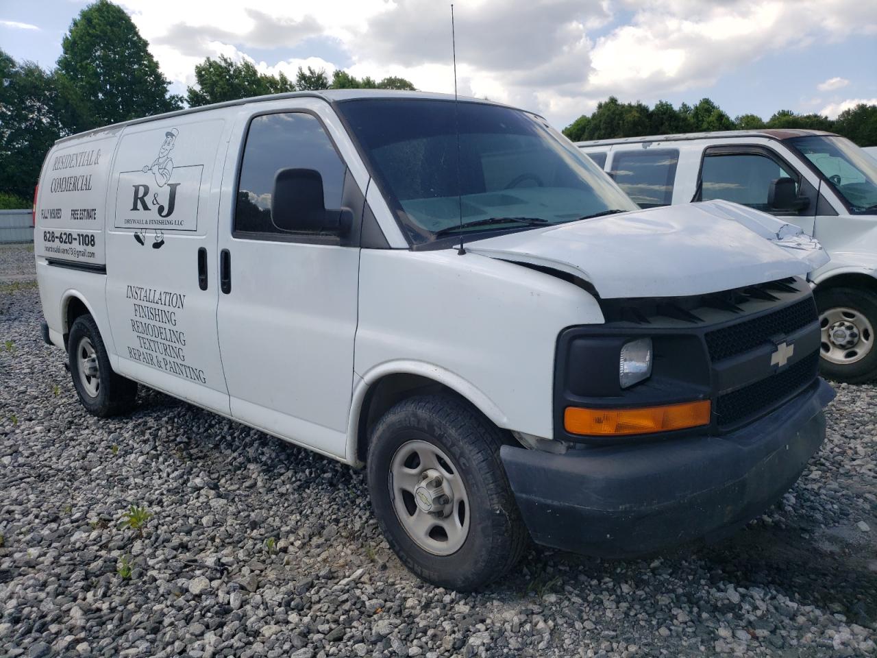 2008 Chevrolet Express VIN 1GCFG15X881131376 Copart auction photo, front end damage thumbnail 4