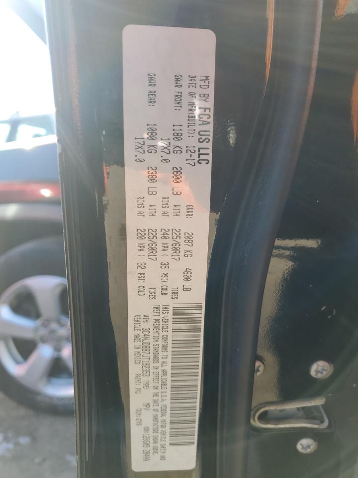 2018 Jeep Compass VIN 3C4NJDBB7JT192353 Copart auction photo, all over / top/roof damage thumbnail 13