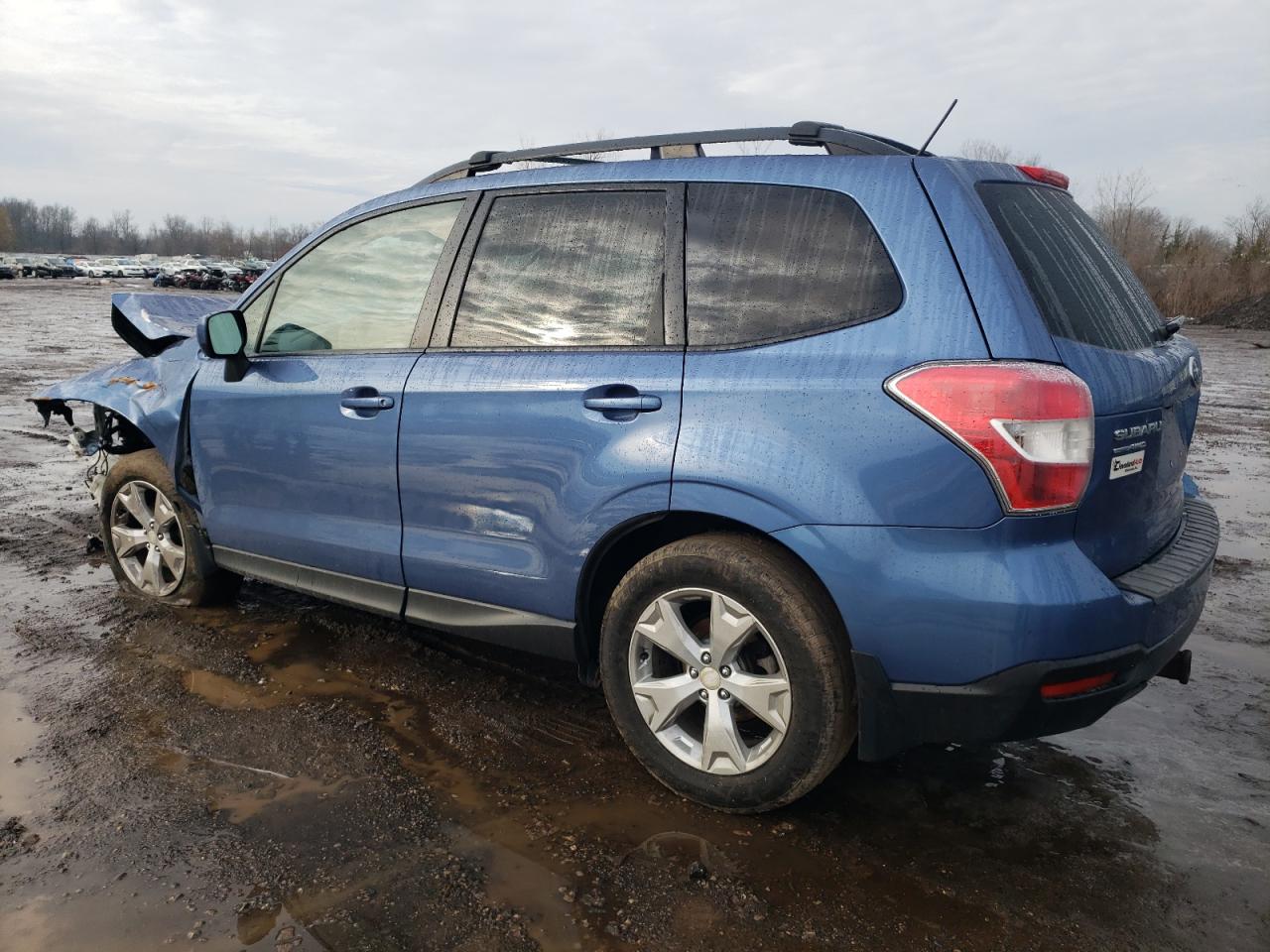 2015 Subaru Forester VIN JF2SJADC3FH441214 Copart auction photo, front end / undercarriage damage thumbnail 2