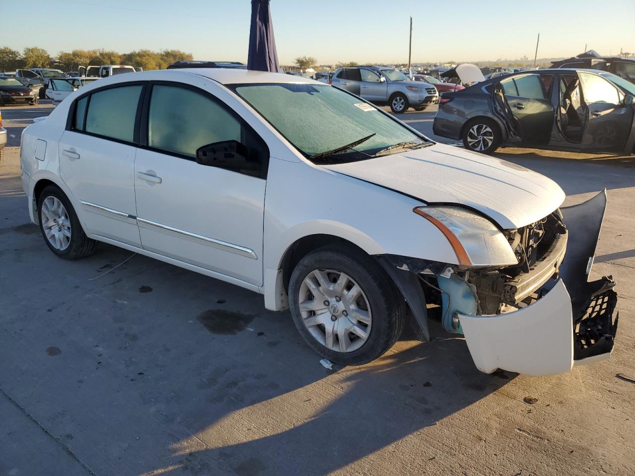 2012 Nissan Sentra VIN 3N1AB6AP6CL776186 Copart auction photo, burn / front end damage thumbnail 4