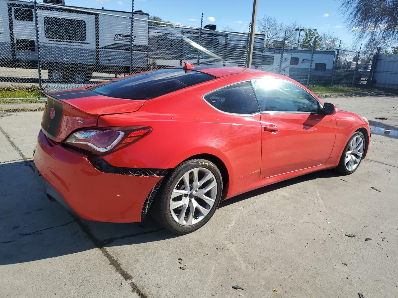 2015 Hyundai Genesis VIN KMHHT6KJ3FU126143 Copart auction photo, rear end damage thumbnail 3