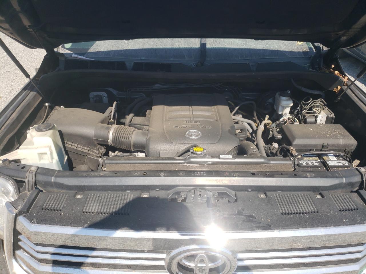 2016 Toyota Tundra VIN 5TFAY5F13GX542253 Copart auction photo, top/roof / rear end damage thumbnail 11