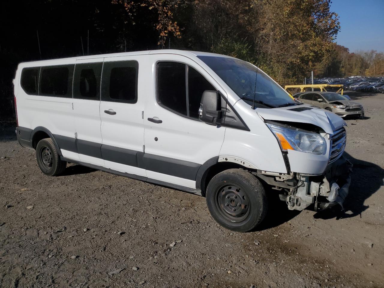 2017 Ford Transit VIN 1FBZX2ZM7HKA23378 Copart auction photo, front end / all over damage thumbnail 4
