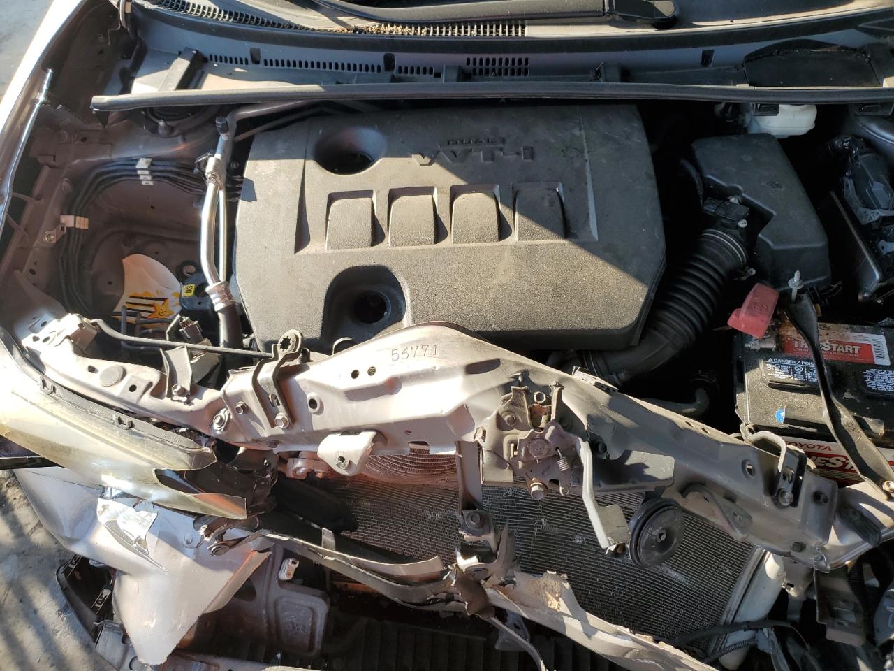 2014 Toyota Corolla VIN 2T1BURHE5EC129995 Copart auction photo, front end damage thumbnail 11