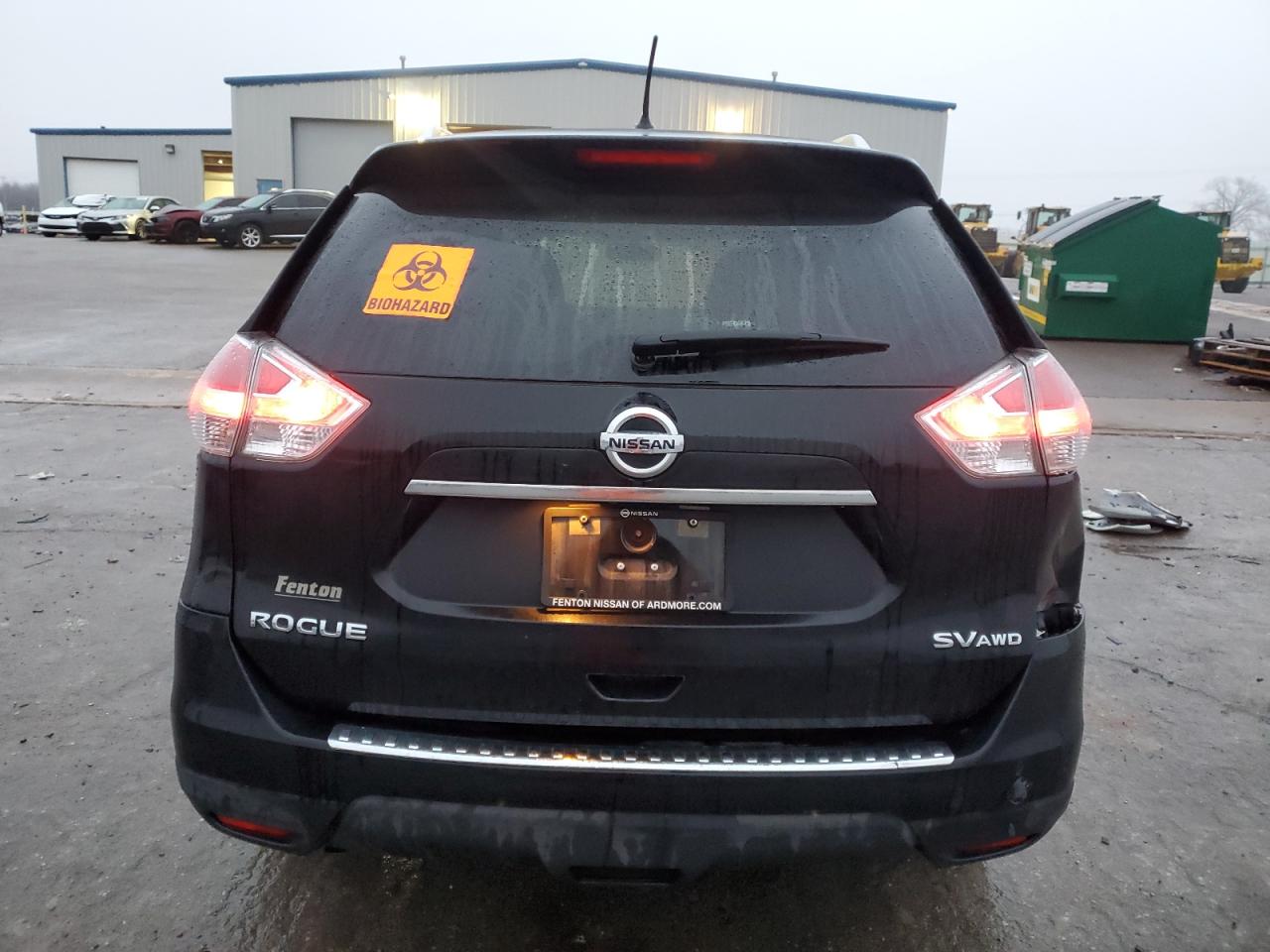 2015 Nissan Rogue VIN KNMAT2MV6FP524282 Copart auction photo, front end / minor dent/scratches damage thumbnail 6