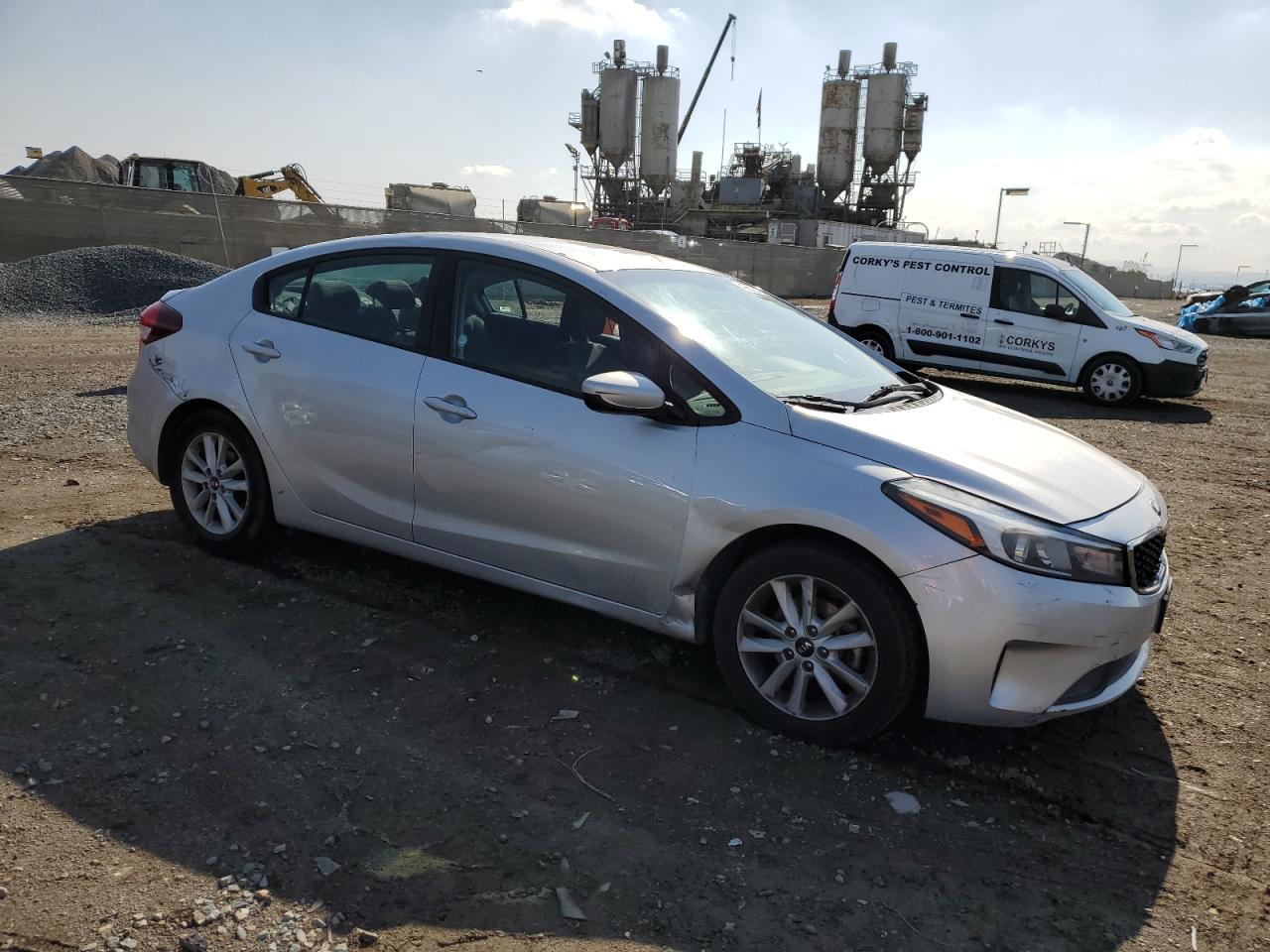 2017 KIA Forte VIN 3KPFL4A73HE077646 Copart auction photo, all over damage thumbnail 4