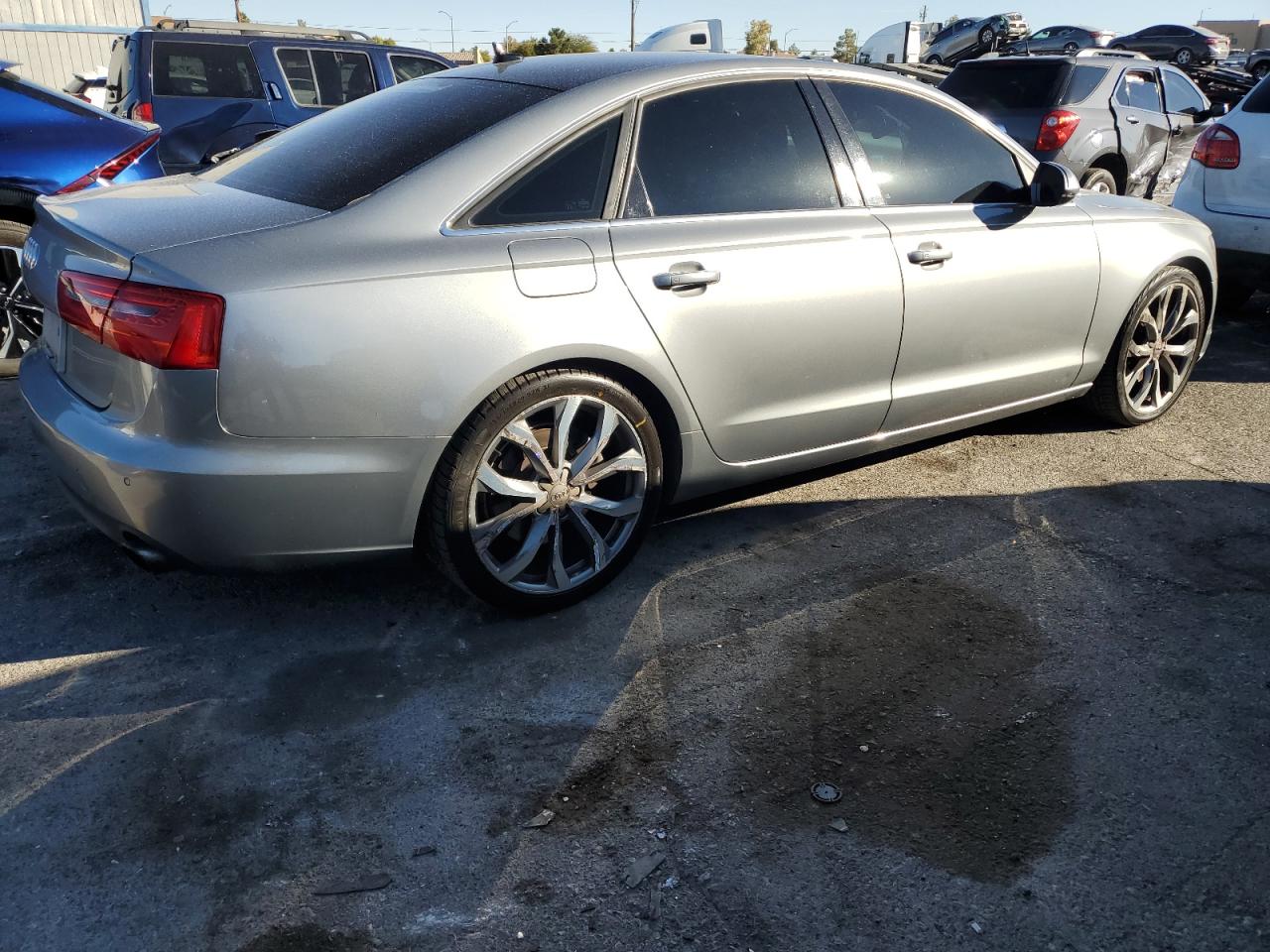2014 Audi A6 VIN WAUGFAFC6EN054592 Copart auction photo, rear end / minor dent/scratches damage thumbnail 3