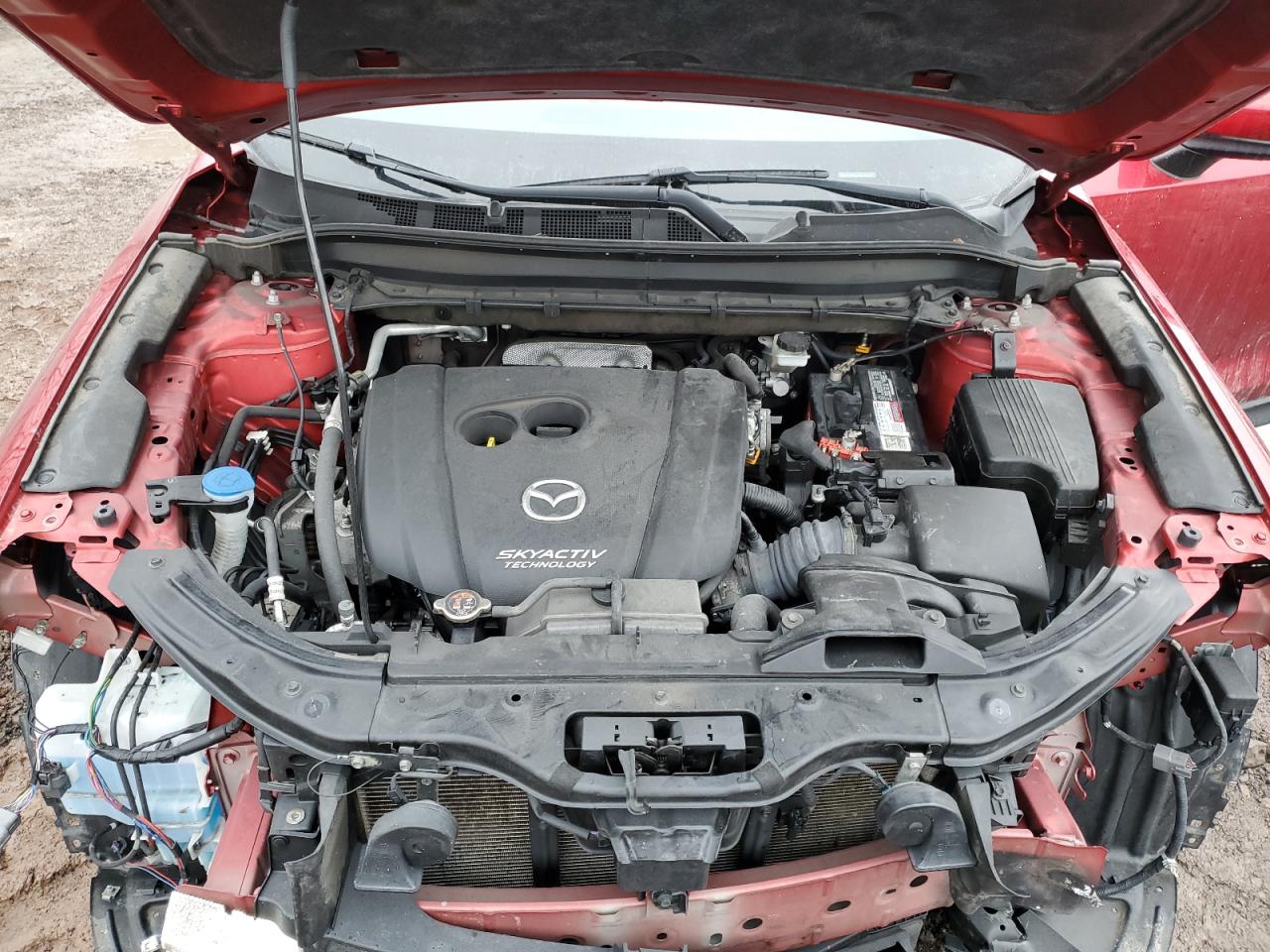2019 Mazda CX-5 VIN JM3KFBDM4K0596644 Copart auction photo, front end / side damage thumbnail 12