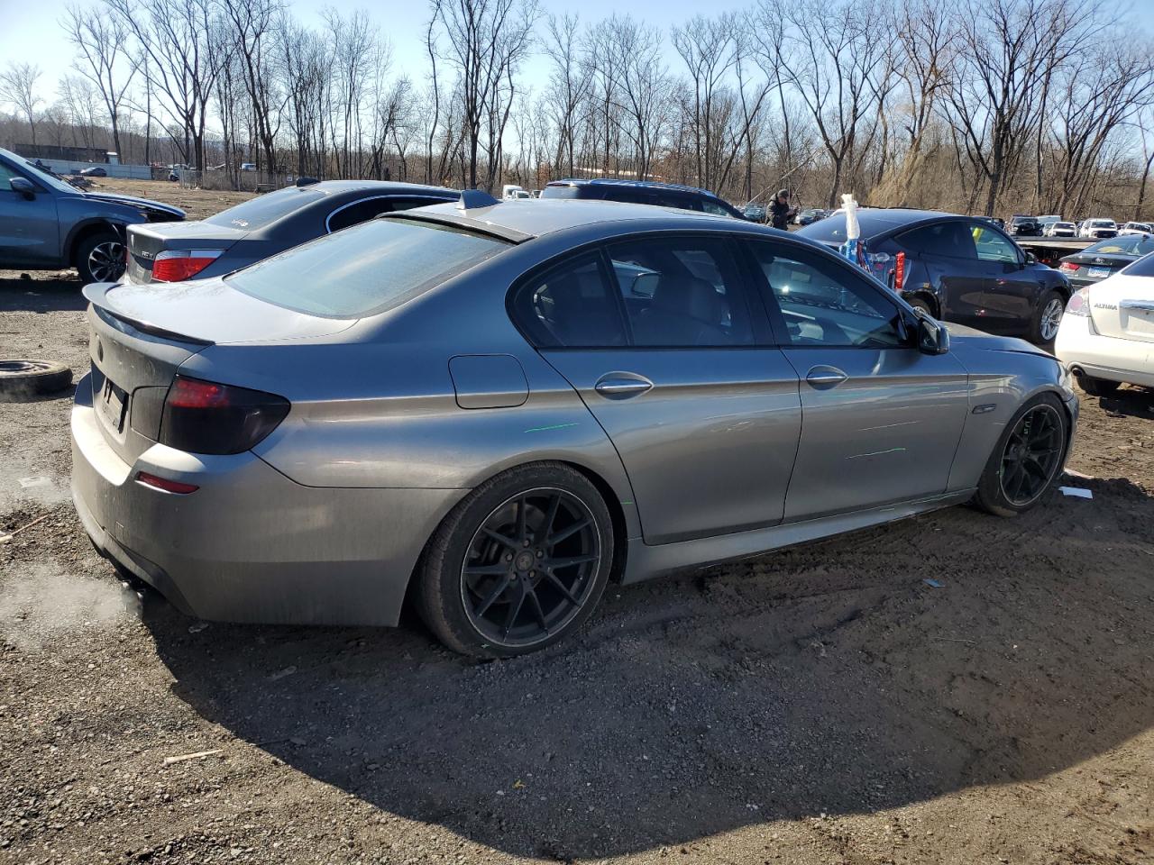 2011 BMW 5er VIN WBAFU9C56BC786752 Copart auction photo, front end / side damage thumbnail 3