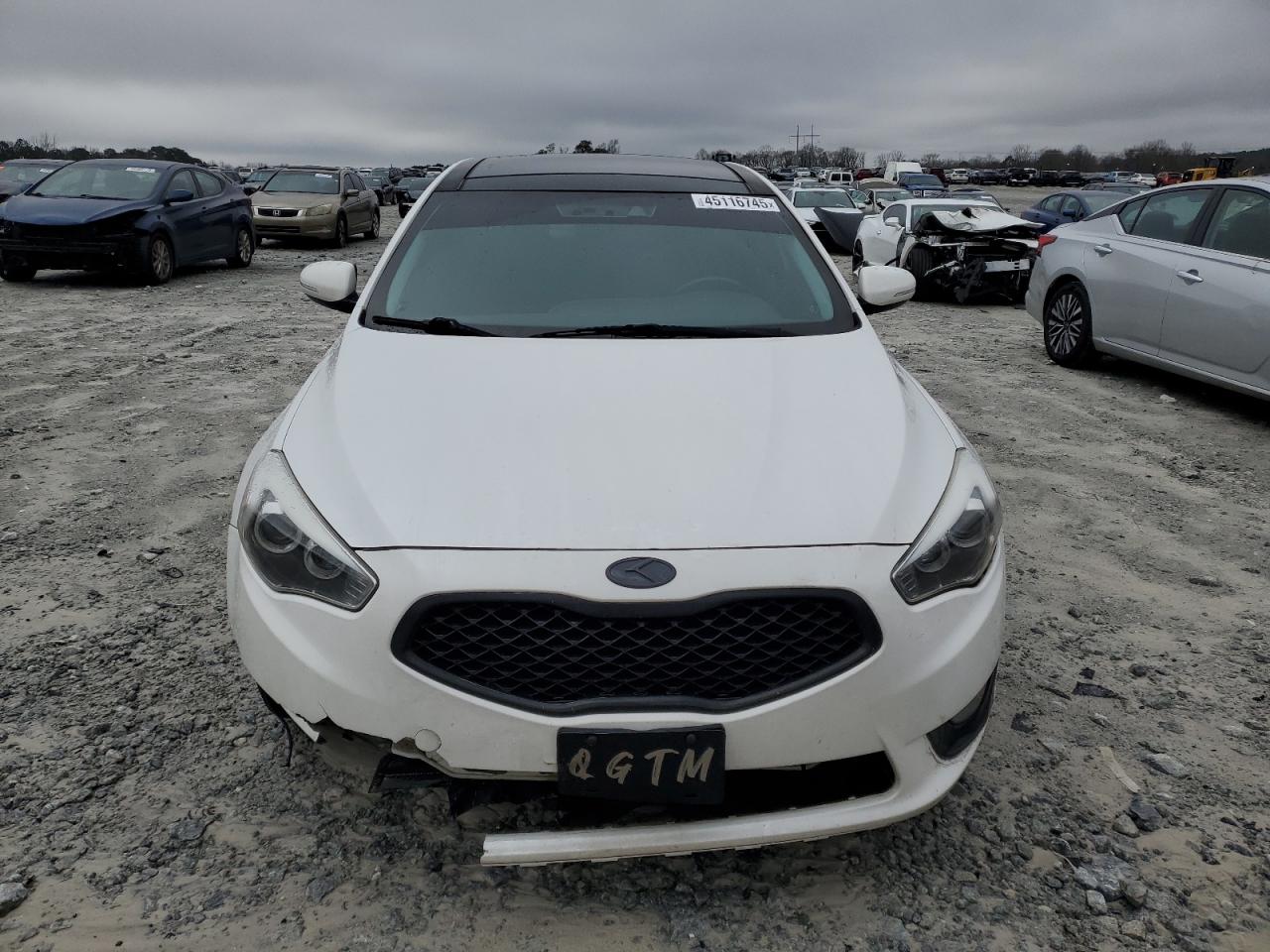 2014 KIA Cadenza VIN KNALN4D71E5127649 Copart auction photo, front end / rear end damage thumbnail 5