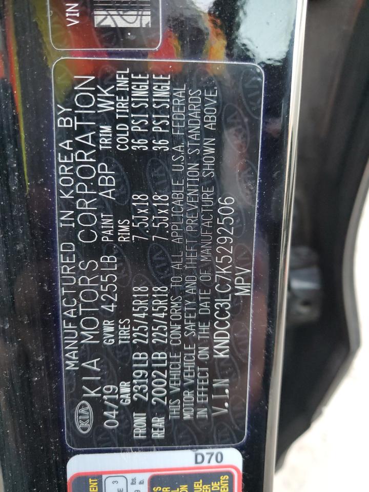 2019 KIA Niro VIN KNDCC3LC7K5292506 Copart auction photo, front end / rear end damage thumbnail 13