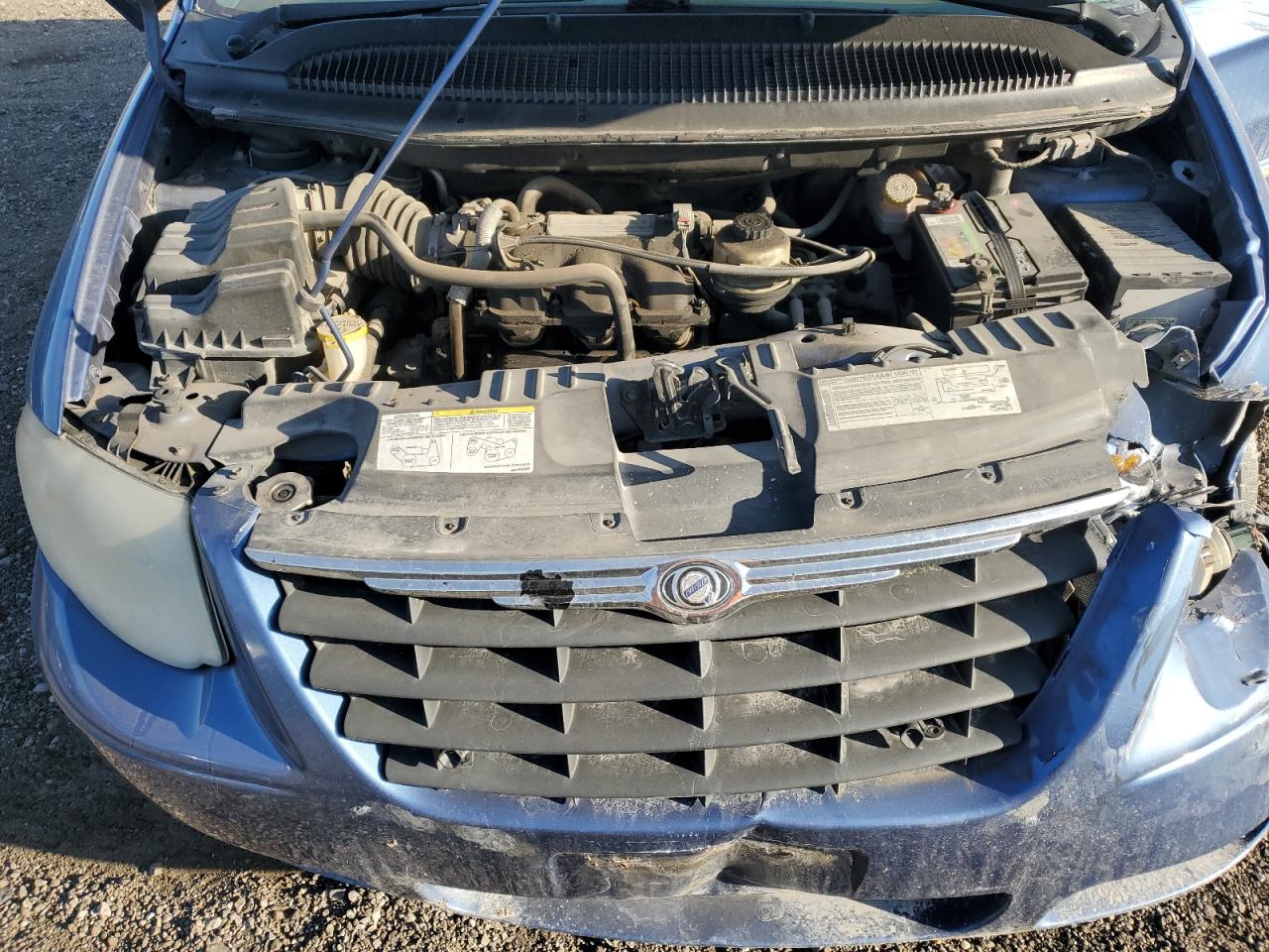 2007 Chrysler Town & Country VIN 2A4GP54L57R125033 Copart auction photo, front end / side damage thumbnail 12