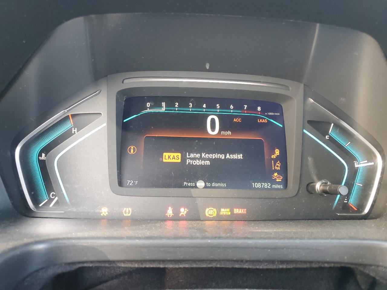 2018 Honda Odyssey VIN 5FNRL6H9XJB056597 Copart auction photo, all over damage thumbnail 9