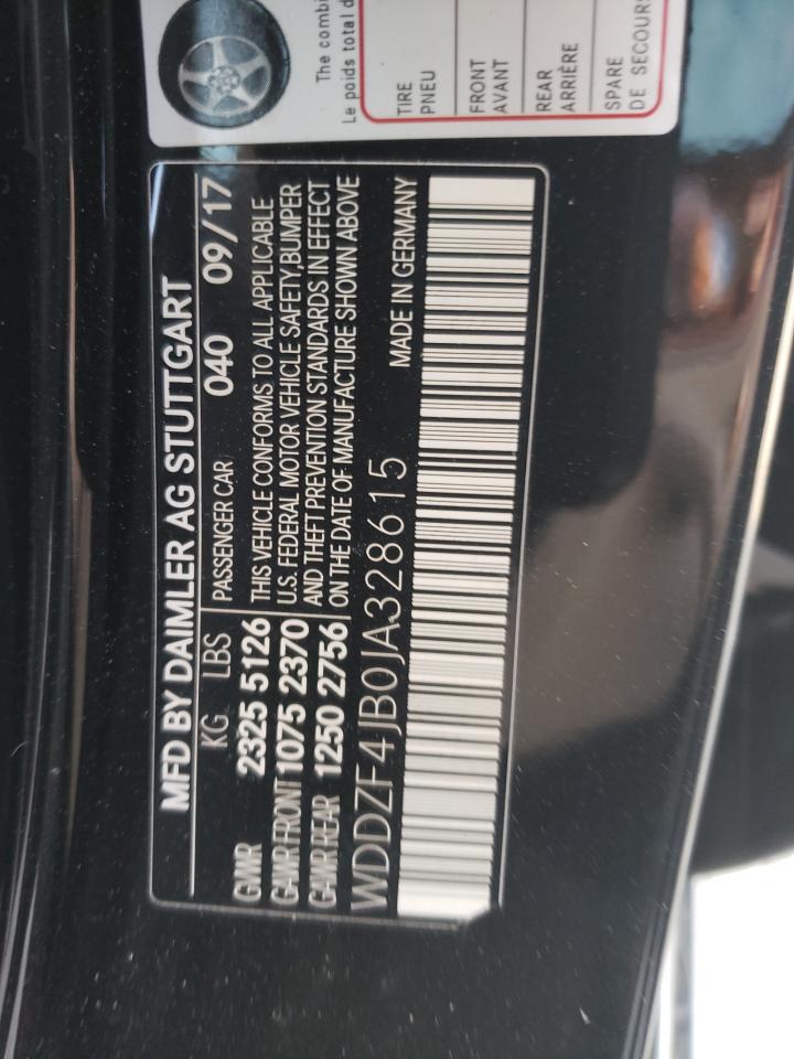2018 Mercedes-Benz E-klasse VIN WDDZF4JB0JA328615 Copart auction photo, front end damage thumbnail 13