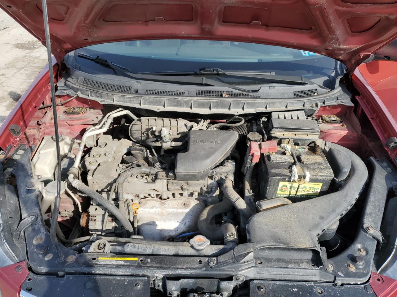 2014 Nissan Rogue VIN JN8AS5MV7EW705985 Copart auction photo, side / front end damage thumbnail 12