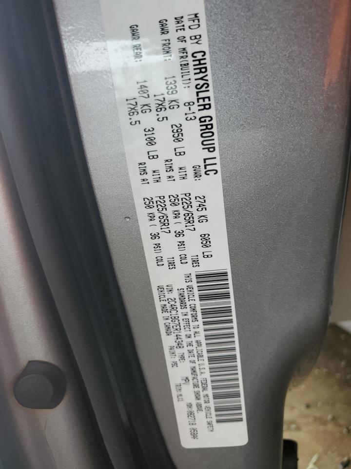 2014 Chrysler Town & Country VIN 2C4RC1BG7ER144348 Copart auction photo, side damage thumbnail 13