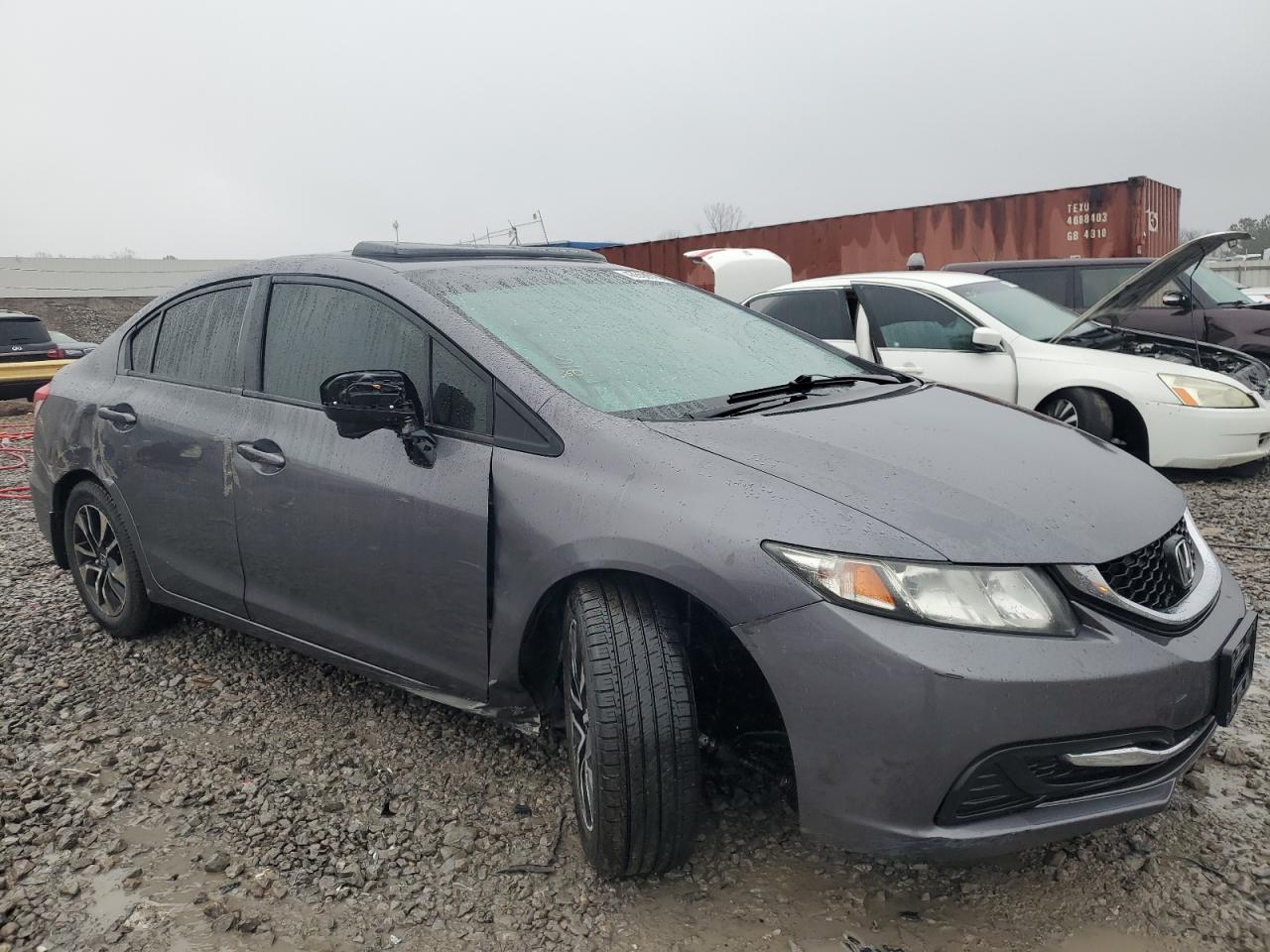 2014 Honda Civic VIN 19XFB2F8XEE005895 Copart auction photo, rear end / side damage thumbnail 4
