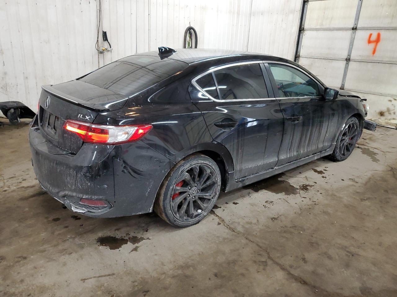 2016 Acura ILX VIN 19UDE2F80GA007516 Copart auction photo, all over damage thumbnail 3