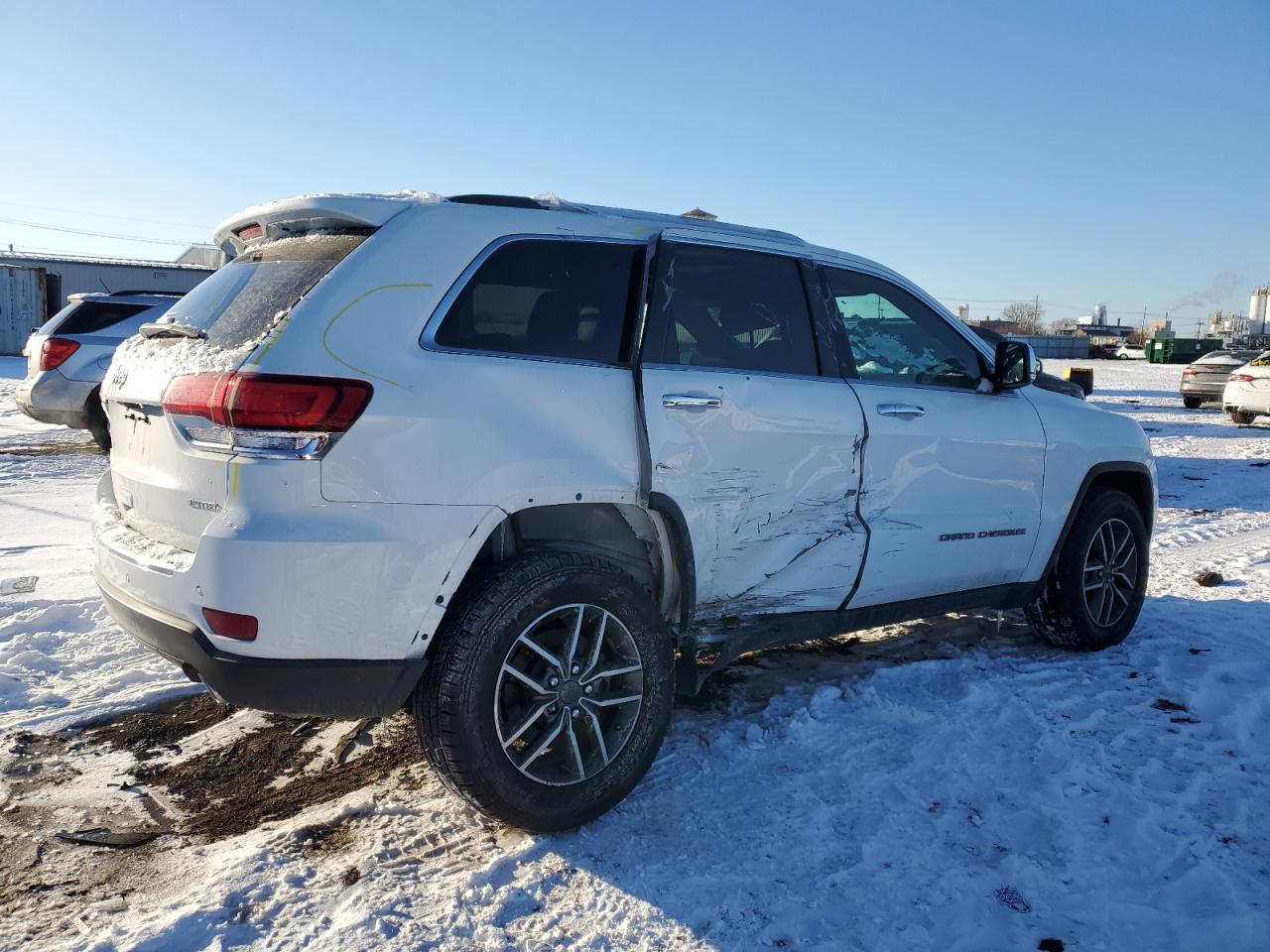 2021 Jeep Grand Cherokee VIN 1C4RJFBG4MC550131 Copart auction photo, side / rear end damage thumbnail 3