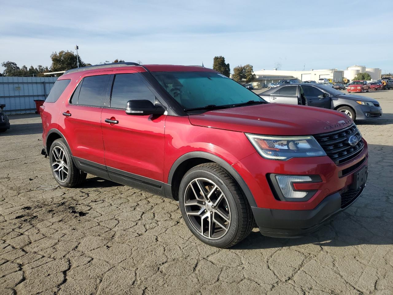 2016 Ford Explorer VIN 1FM5K8GT9GGB87282 Copart auction photo, rear end / side damage thumbnail 4