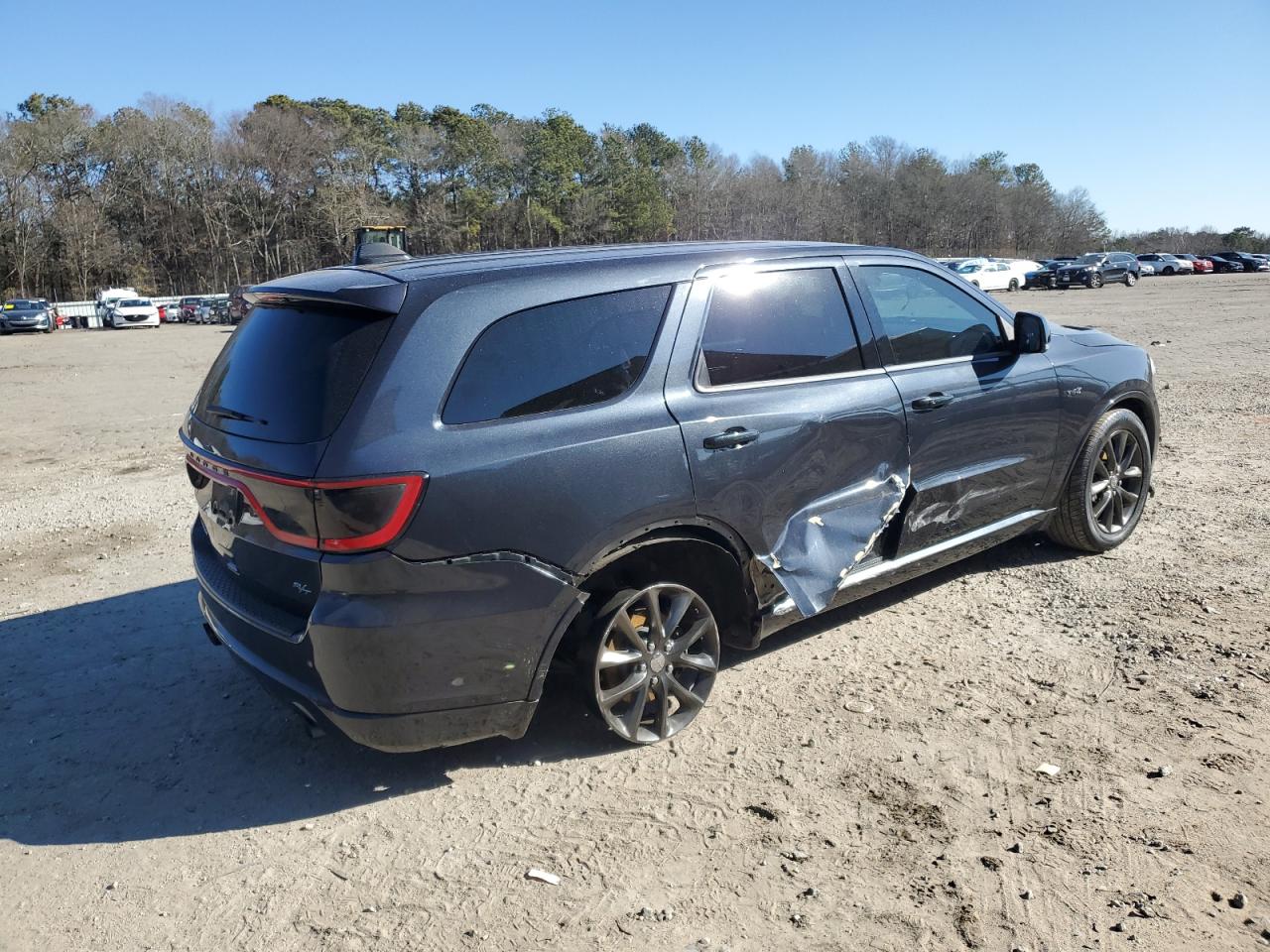 2014 Dodge Durango VIN 1C4SDHCT9EC277866 Copart auction photo, side / rear end damage thumbnail 3