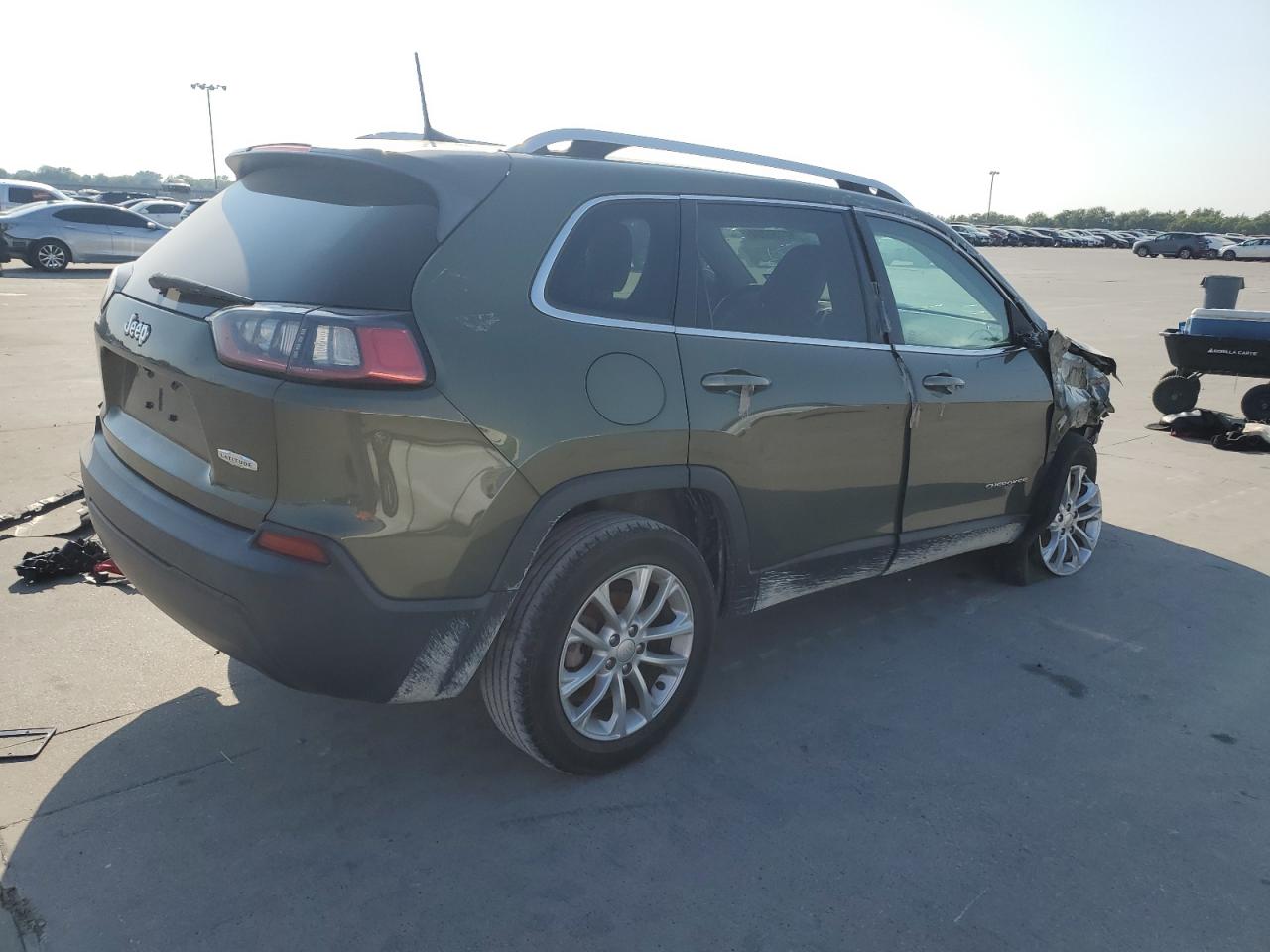 2019 Jeep Grand Cherokee VIN 1C4PJLCB0KD159980 Copart auction photo, front end / side damage thumbnail 3