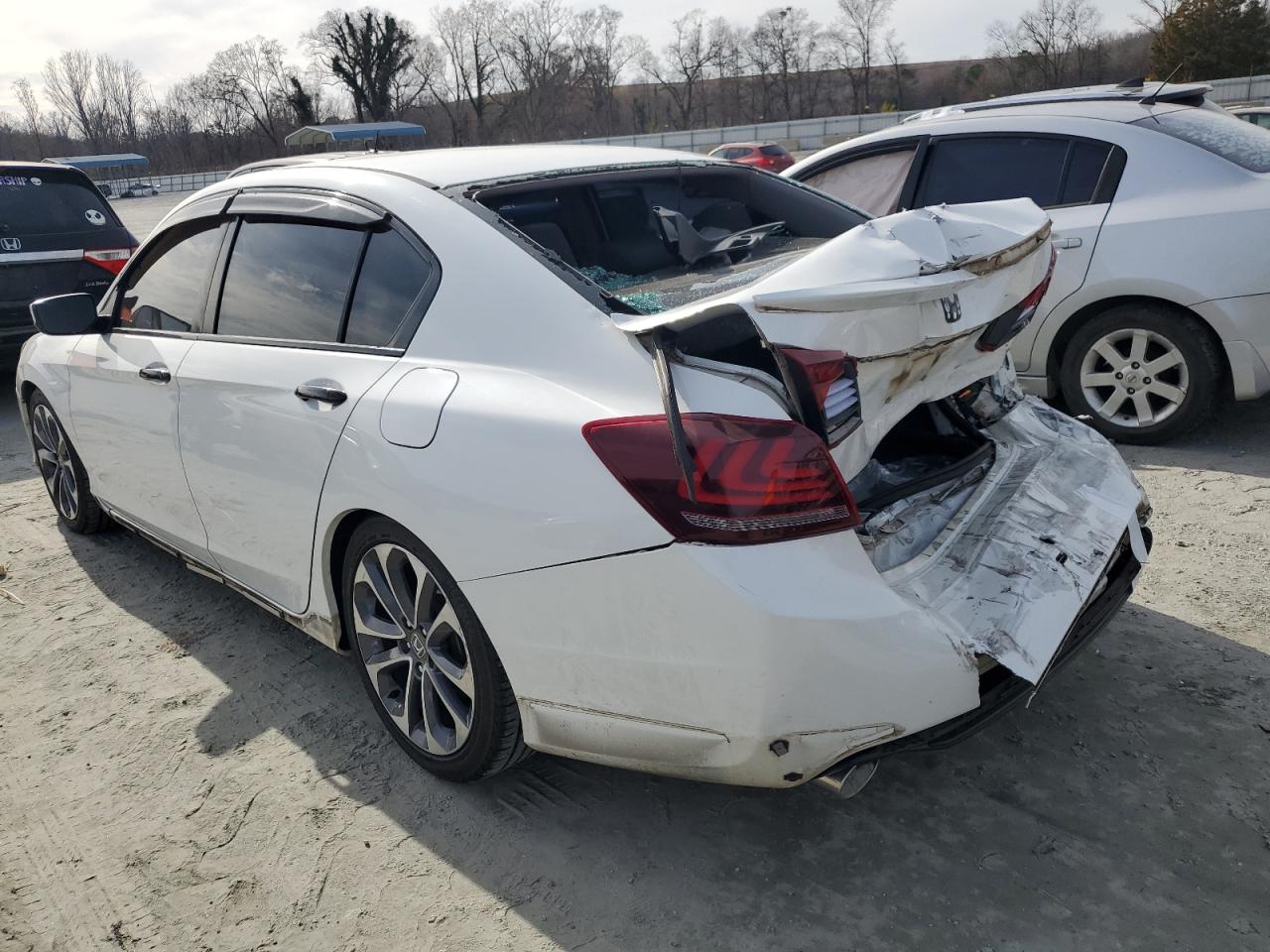 2015 Honda Accord VIN 1HGCR2F57FA248932 Copart auction photo, rear end damage thumbnail 2