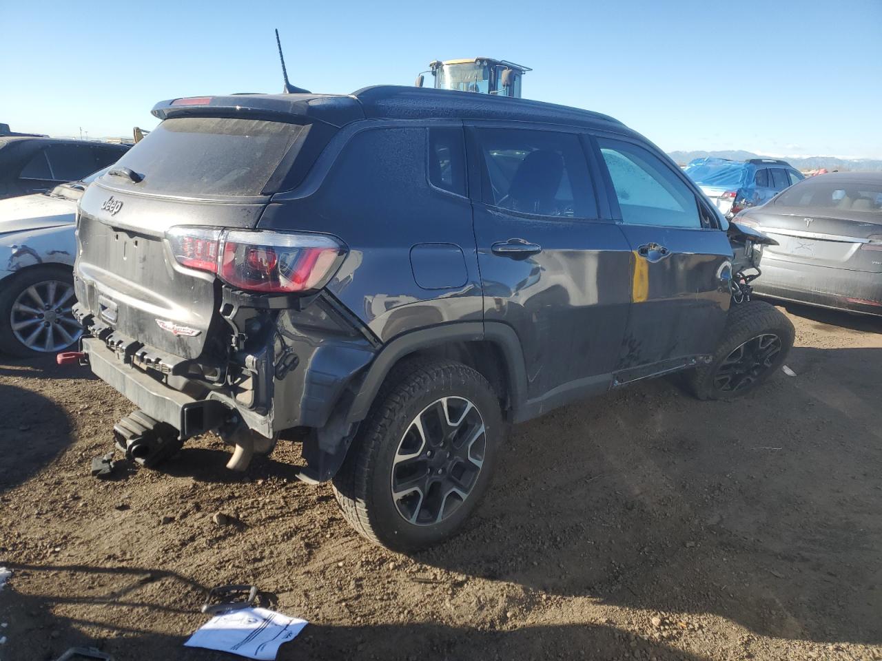 2020 Jeep Compass VIN 3C4NJDDB6LT157335 Copart auction photo, all over damage thumbnail 3