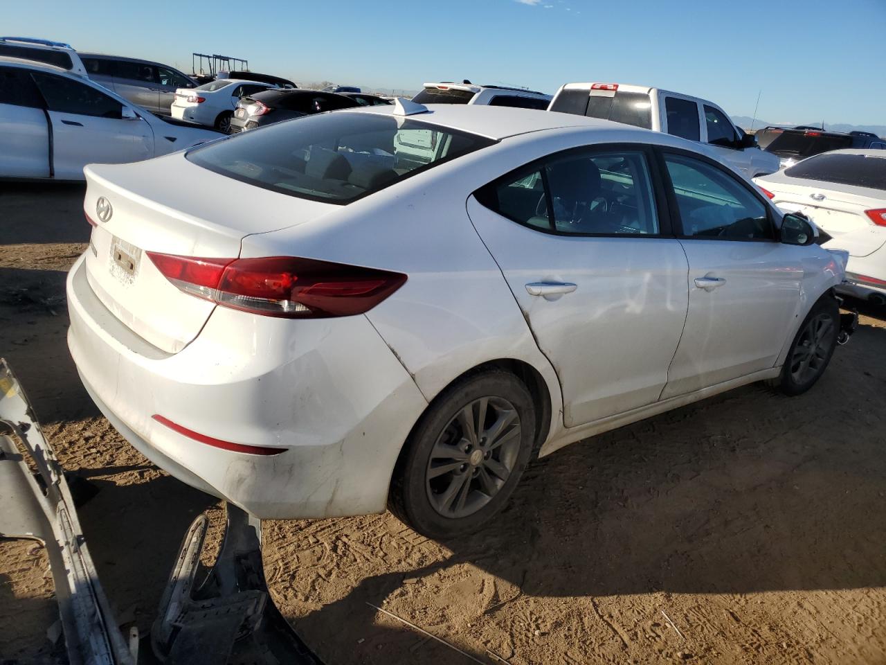 2018 Hyundai Elantra VIN 5NPD84LF0JH259626 Copart auction photo, front end damage thumbnail 3
