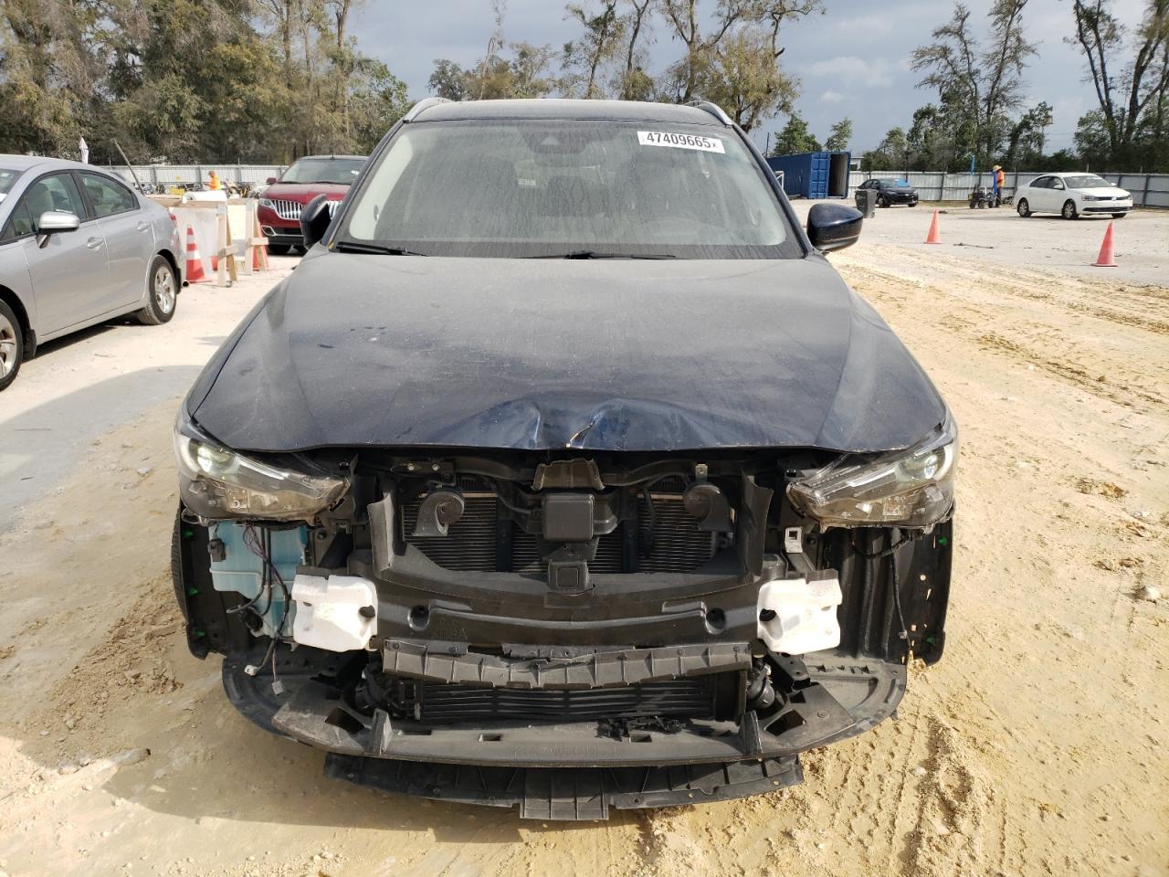 2021 Mazda CX-5 VIN JM3KFBAY4M0433972 Copart auction photo, rear end / side damage thumbnail 5