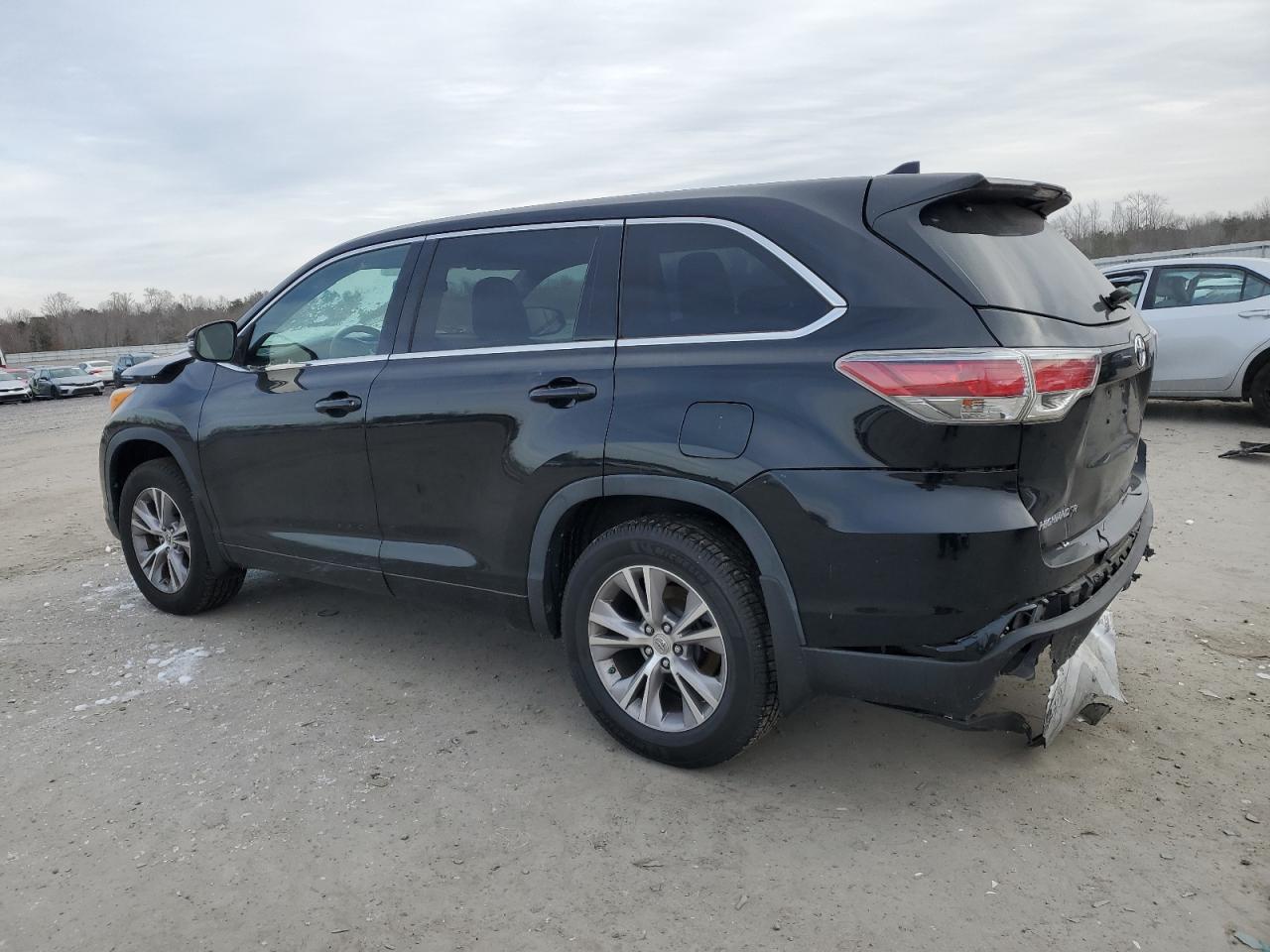 2014 Toyota Highlander VIN 5TDBKRFH4ES052286 Copart auction photo, front end / rear end damage thumbnail 2