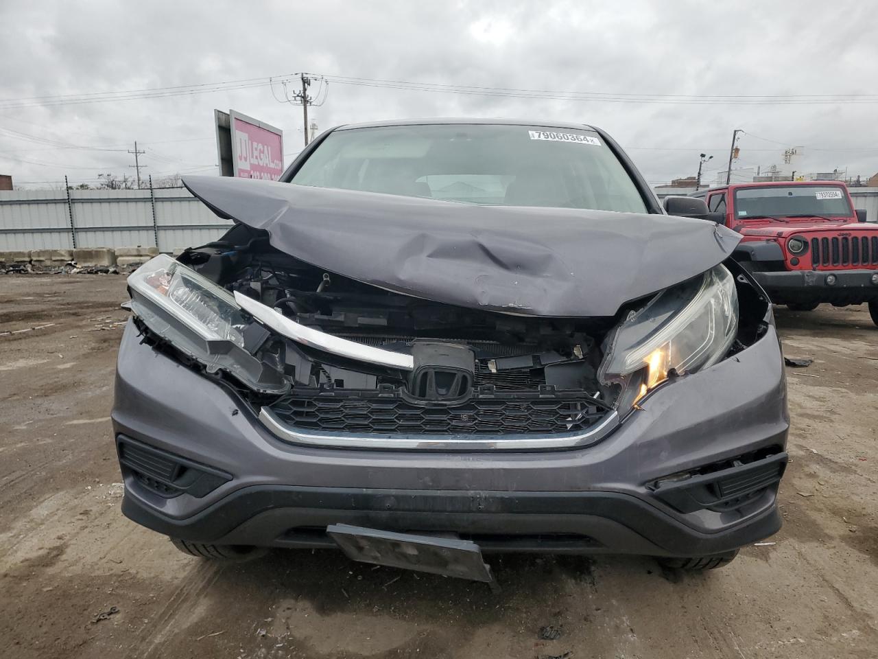 2016 Honda CR-V VIN 5J6RM4H32GL077120 Copart auction photo, front end damage thumbnail 5