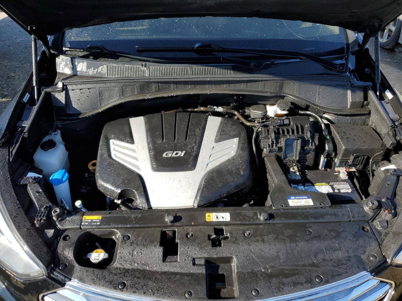 2013 Hyundai Santa Fe VIN KM8SRDHF2DU018590 Copart auction photo, side / front end damage thumbnail 12