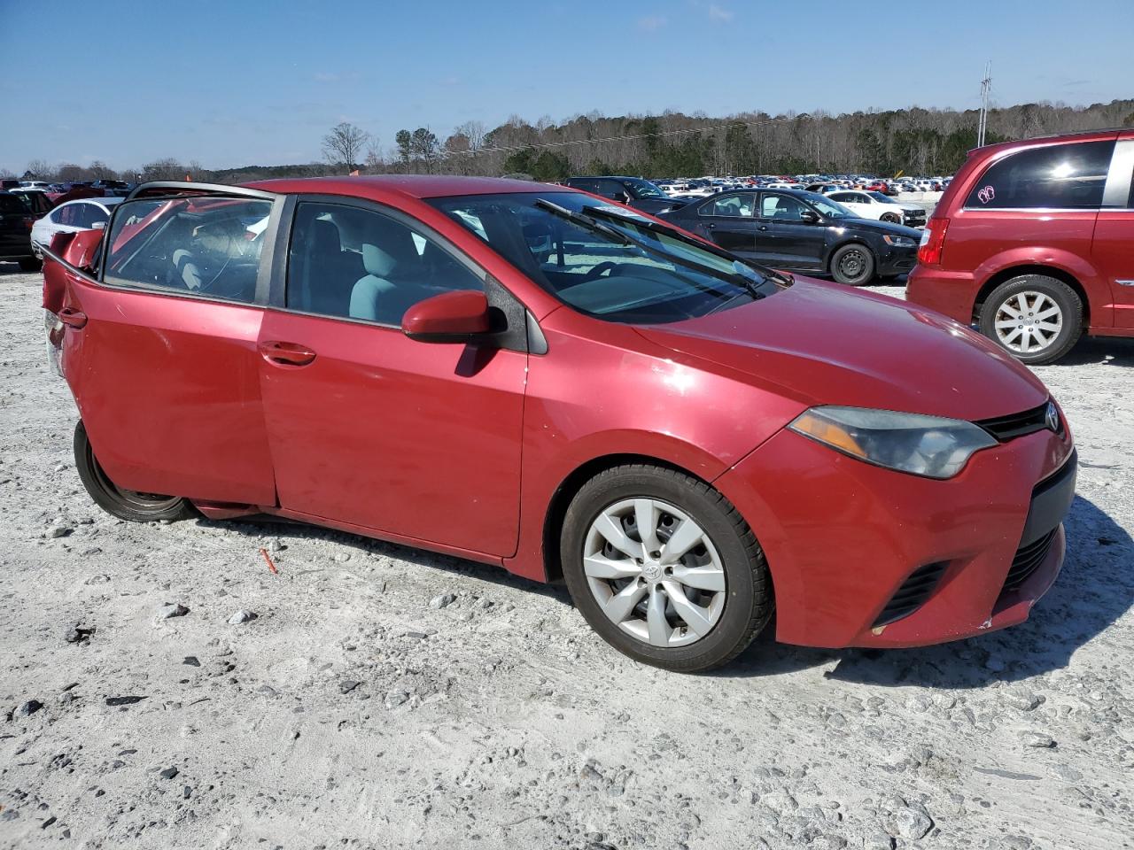 2014 Toyota Corolla VIN 2T1BURHE3EC026929 Copart auction photo, rear end / side damage thumbnail 4