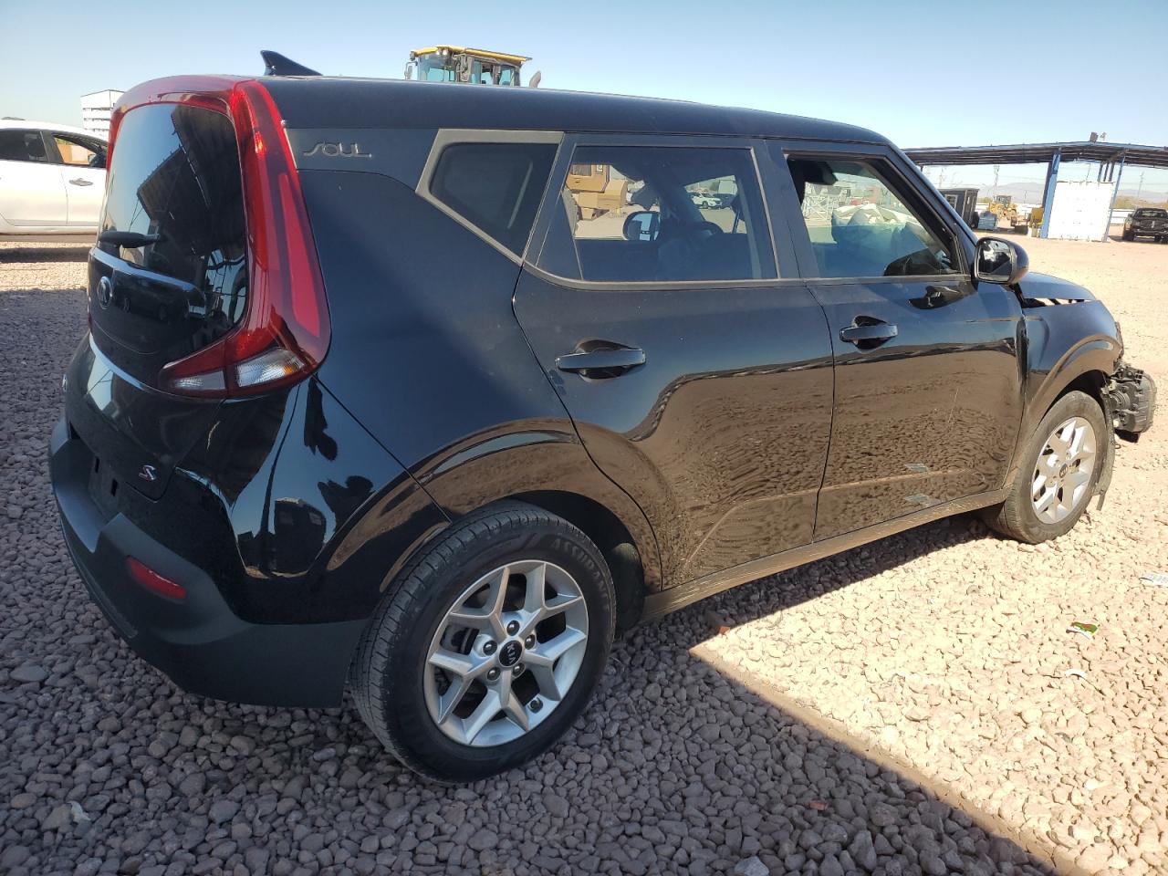 2020 KIA Soul VIN KNDJ23AU5L7123709 Copart auction photo, front end / side damage thumbnail 3