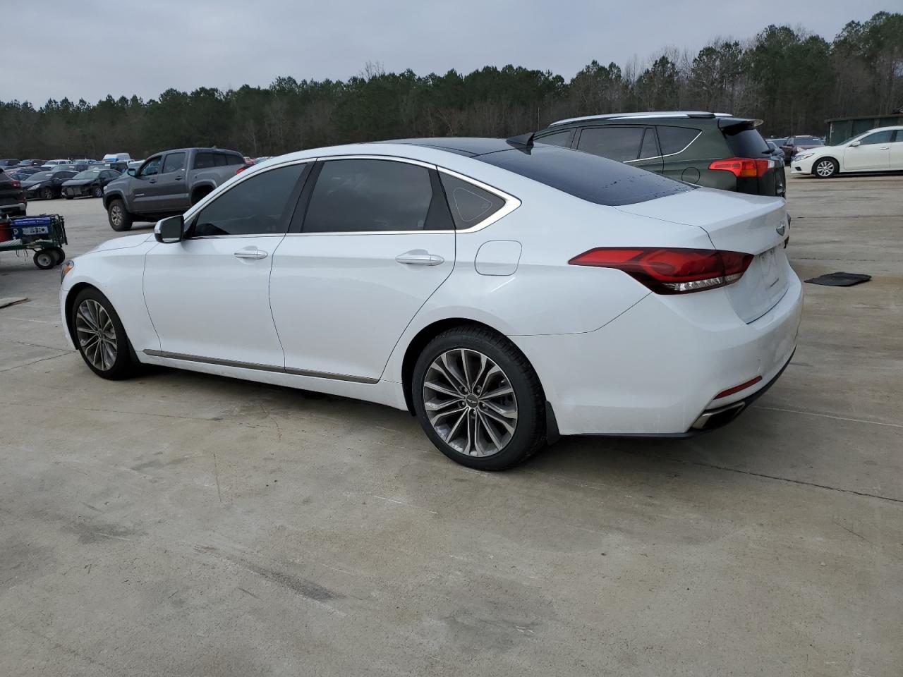 2015 Hyundai Genesis VIN KMHGN4JE3FU078285 Copart auction photo, undercarriage damage thumbnail 2