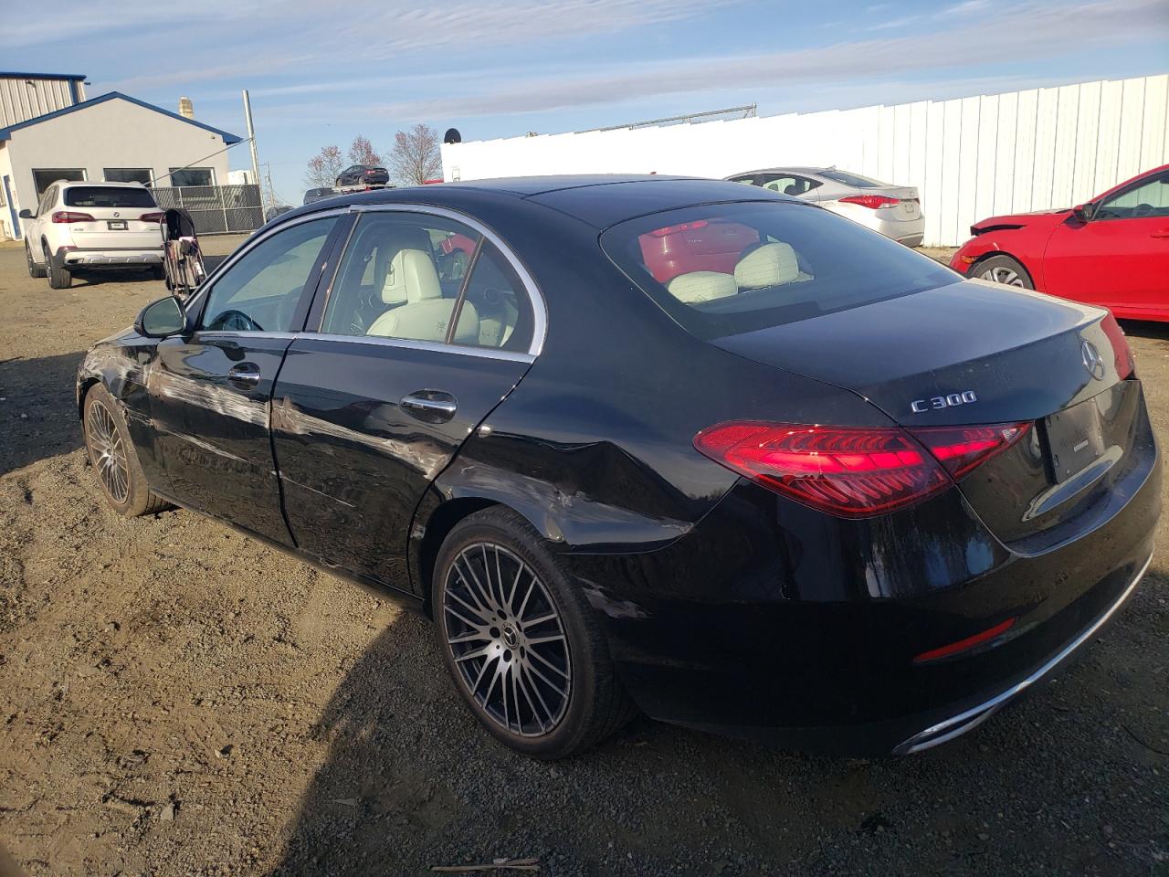 2022 Mercedes-Benz C-klasse VIN W1KAF4HB0NR052527 Copart auction photo, side damage thumbnail 2