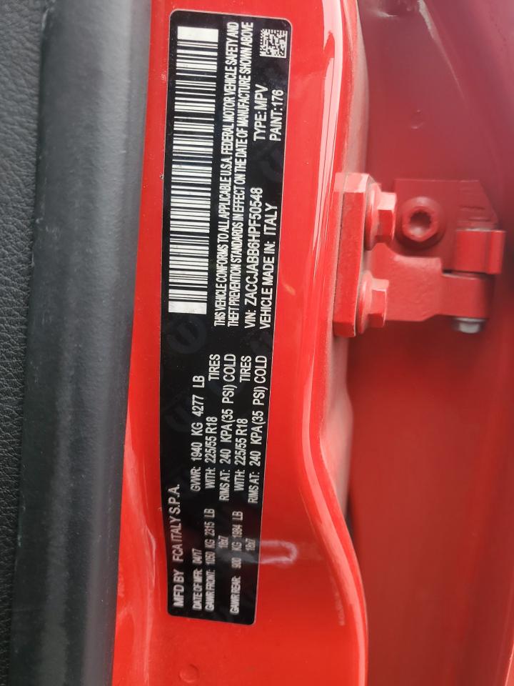 2017 Jeep Renegade VIN ZACCJABB6HPF50548 Copart auction photo, front end damage thumbnail 13