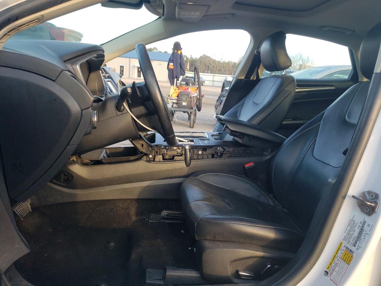 2019 Ford Fusion VIN 3FA6P0K98KR238396 Copart auction photo, side damage thumbnail 7