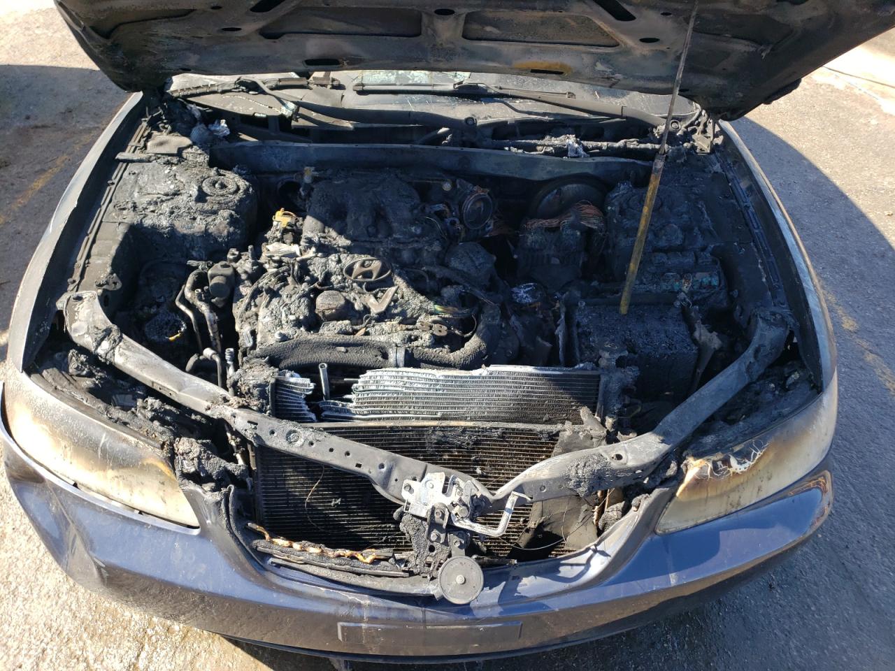 2006 Hyundai Azera VIN KMHFC46F76A069190 Copart auction photo, burn - engine / burn - interior damage thumbnail 11