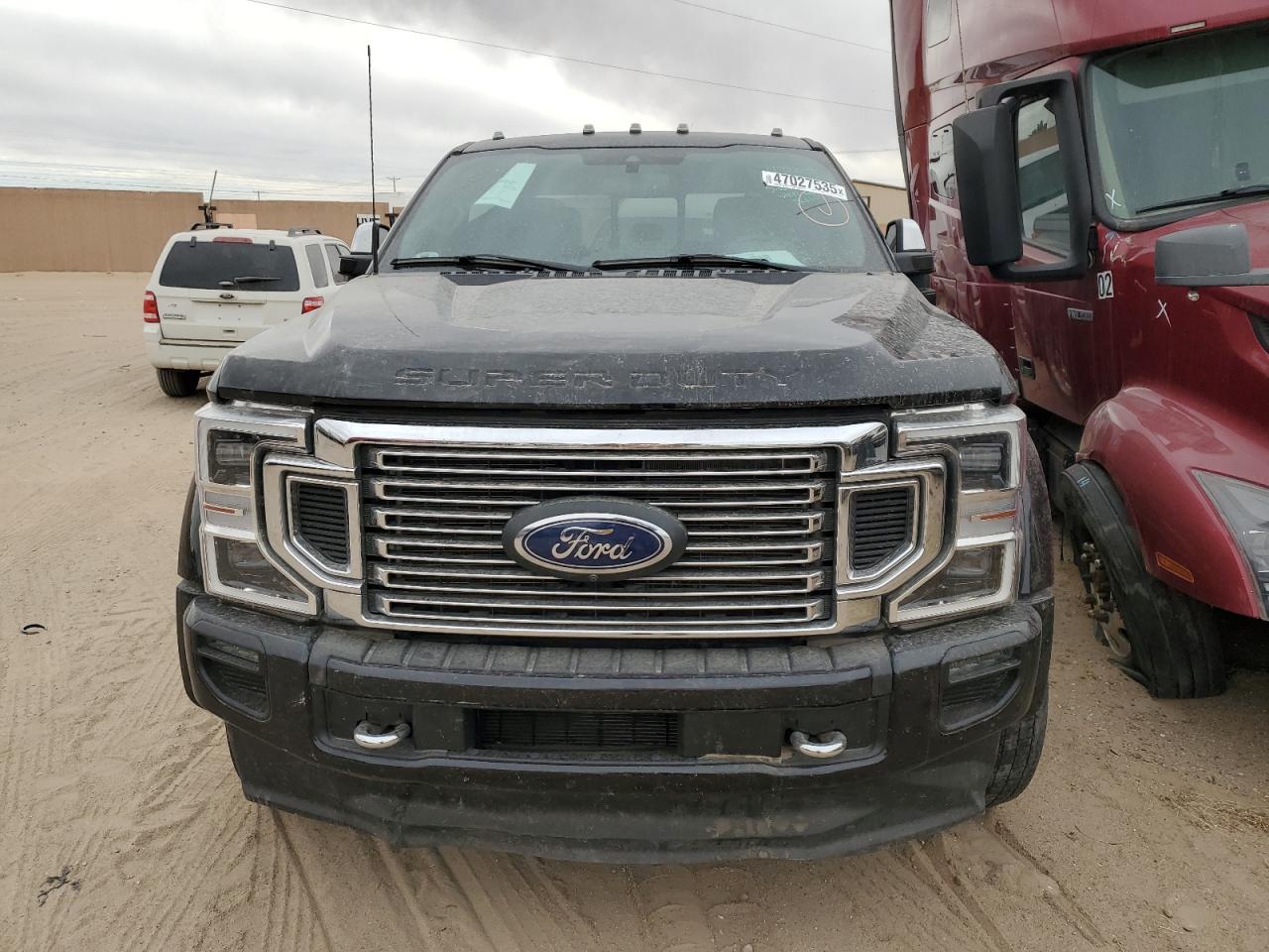 2022 Ford F450 VIN 1FT8W4DT5NEC32455 Copart auction photo, side / undercarriage damage thumbnail 5