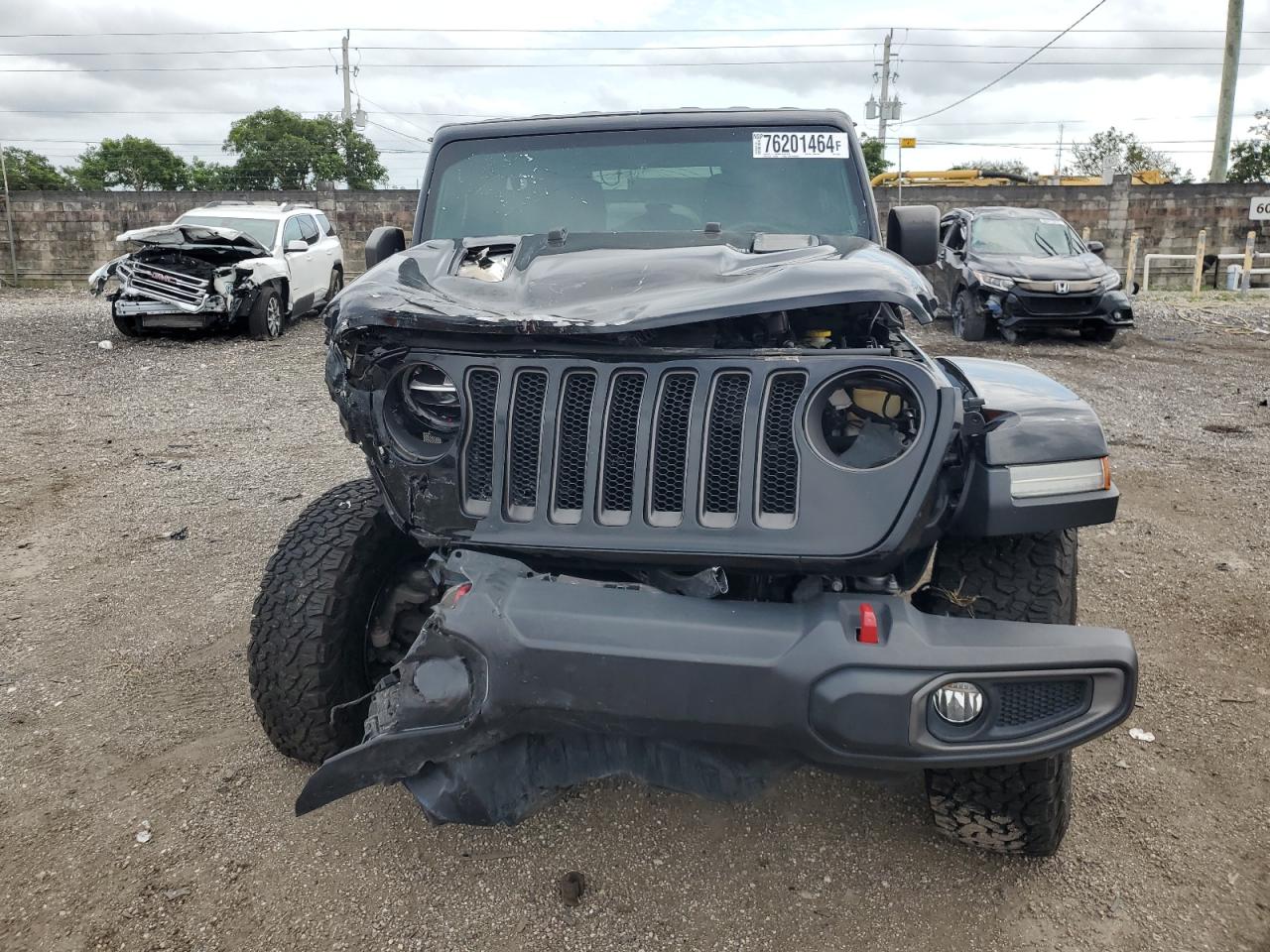 2019 Jeep Wrangler VIN 1C4HJXFN8KW510253 Copart auction photo, front end damage thumbnail 5