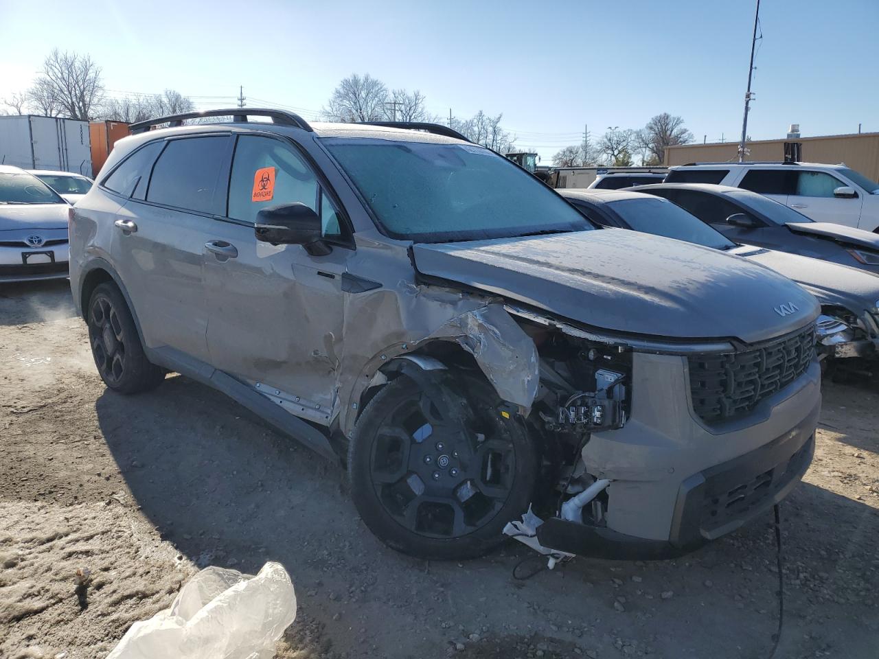 2024 KIA Sorento VIN 5XYRKDJFXRG292436 Copart auction photo, front end damage thumbnail 4