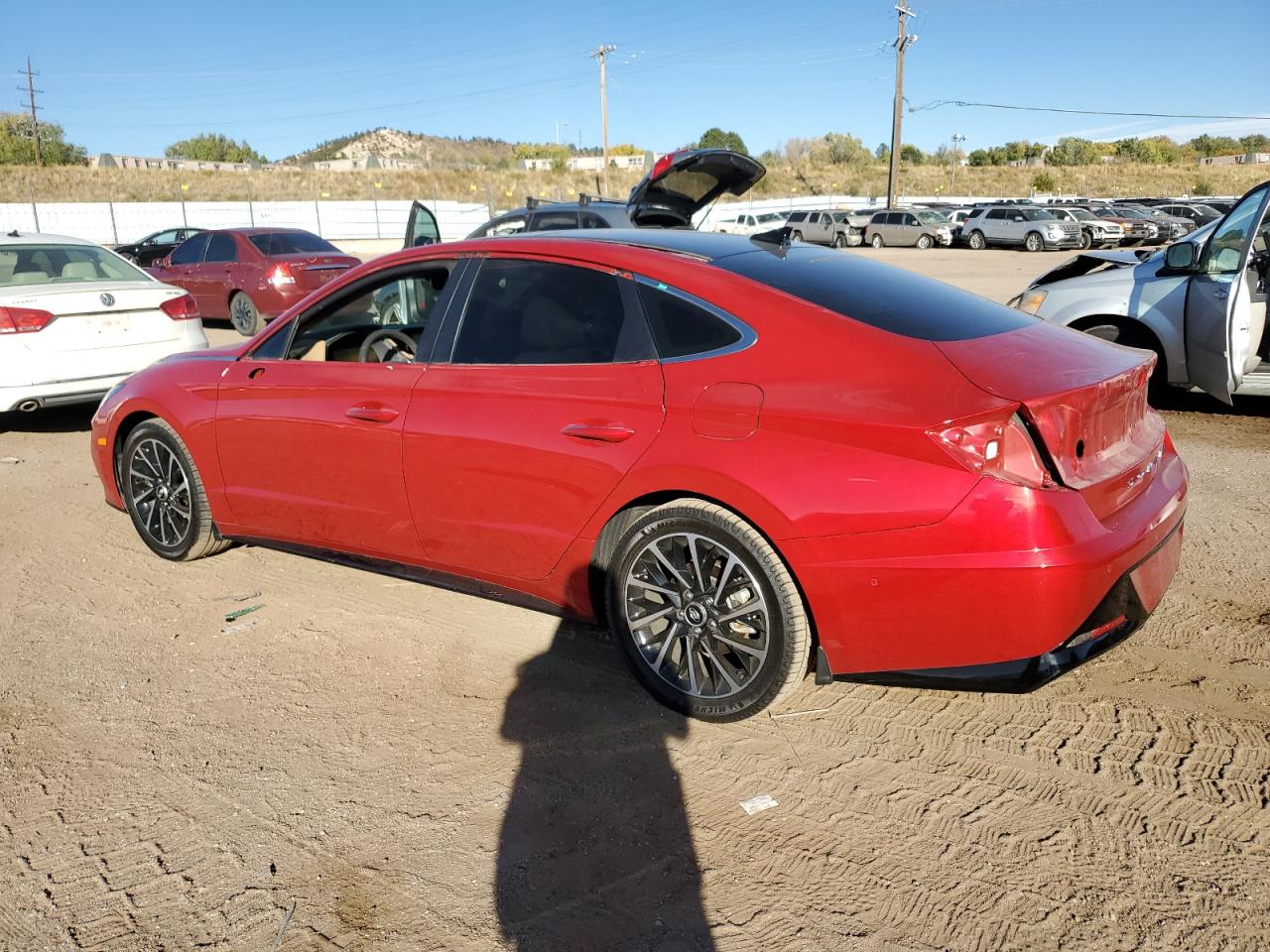 2021 Hyundai Sonata VIN 5NPEH4J20MH096937 Copart auction photo, hail / rear end damage thumbnail 2