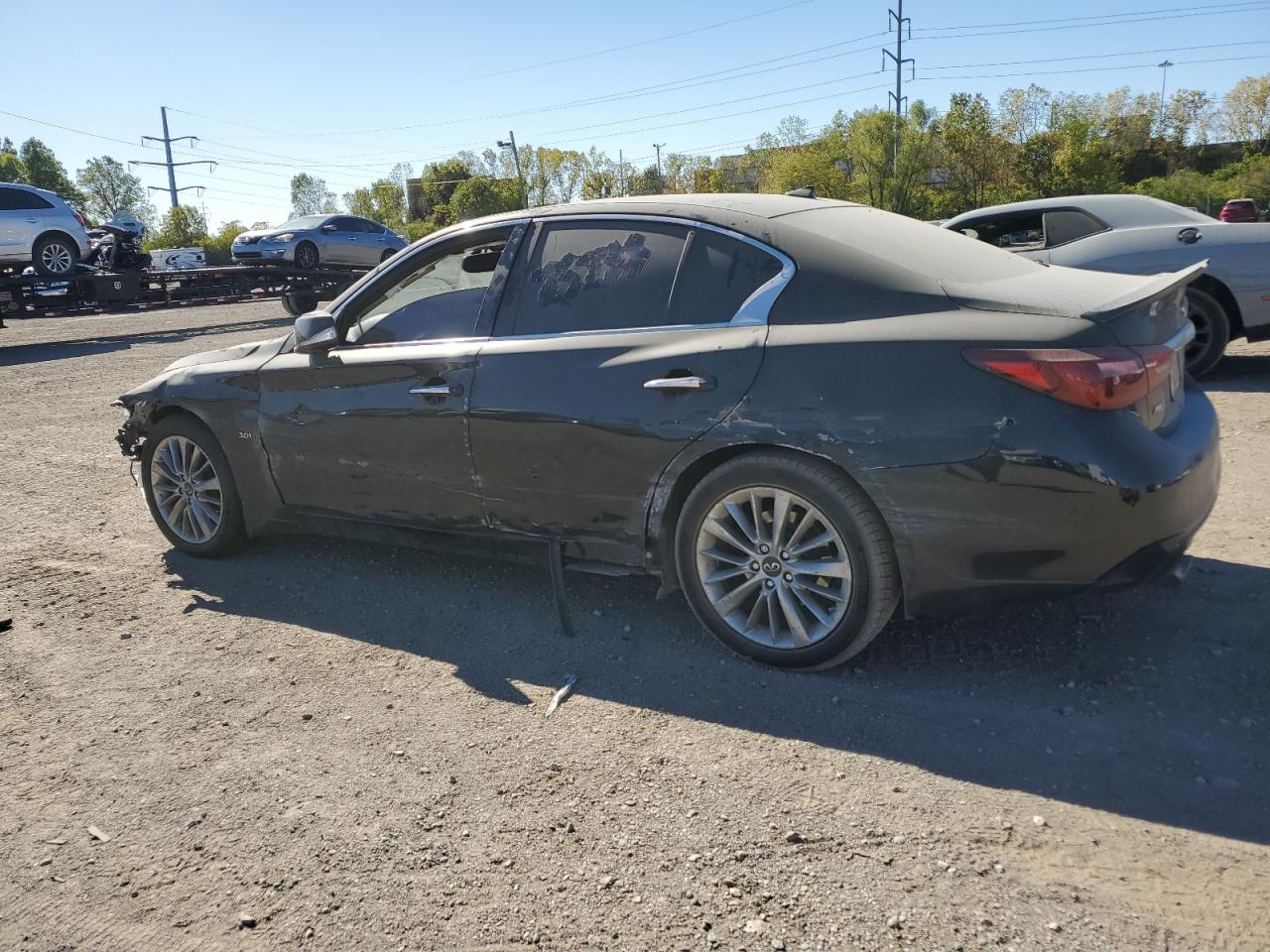 2020 Infiniti Q50 VIN JN1EV7AR4LM252315 Copart auction photo, front end / side damage thumbnail 2