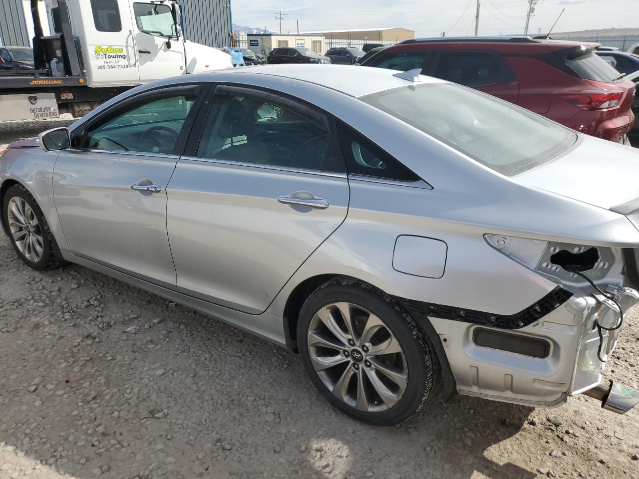 2013 Hyundai Sonata VIN 5NPEC4AB7DH557324 Copart auction photo, rear end / front end damage thumbnail 2
