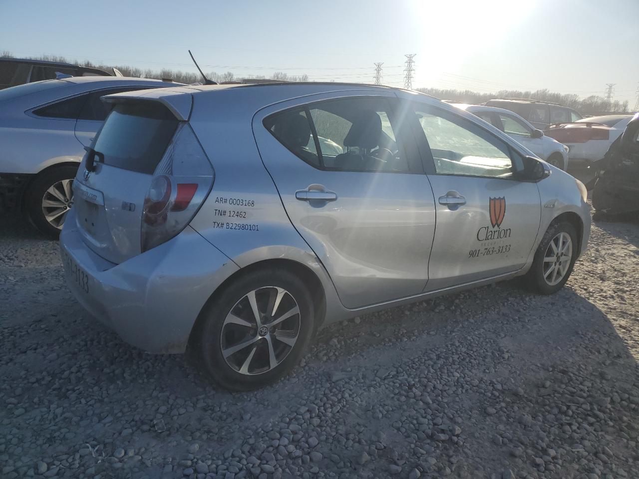 2014 Toyota Prius VIN JTDKDTB33E1083205 Copart auction photo, mechanical damage thumbnail 3