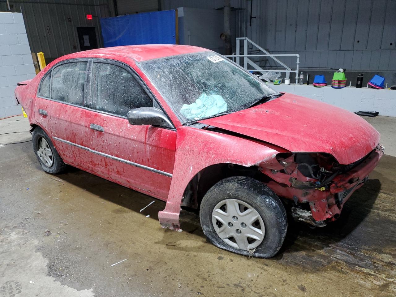 2005 Honda Civic VIN 1HGES16385L024089 Copart auction photo, front end / rear end damage thumbnail 4