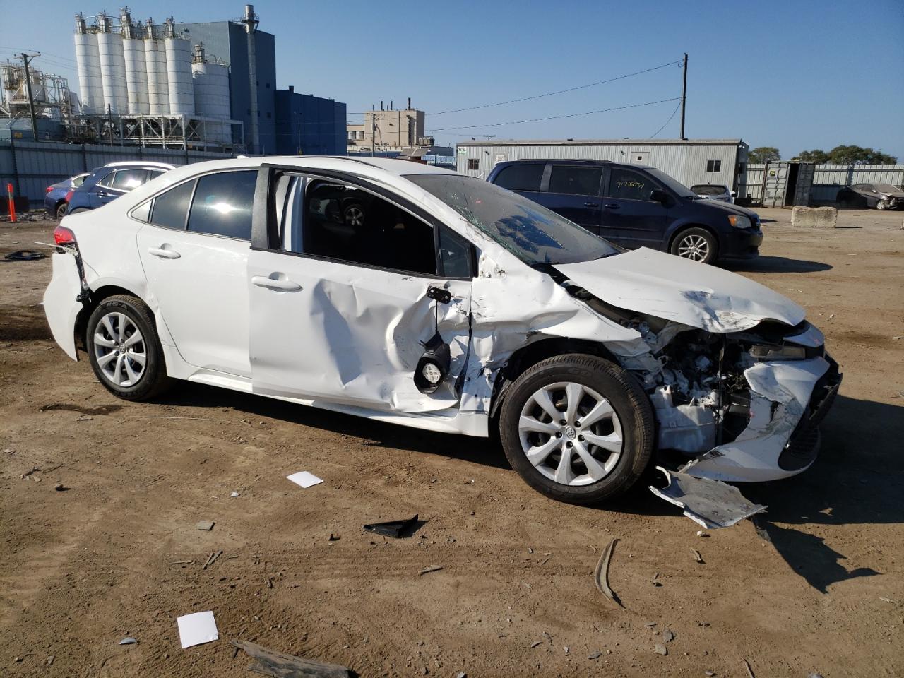 2020 Toyota Corolla VIN JTDEPRAE6LJ001281 Copart auction photo, all over damage thumbnail 4