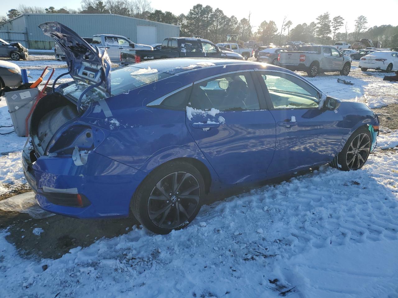 2020 Honda Civic VIN 2HGFC2F89LH601712 Copart auction photo, rear end / front end damage thumbnail 3